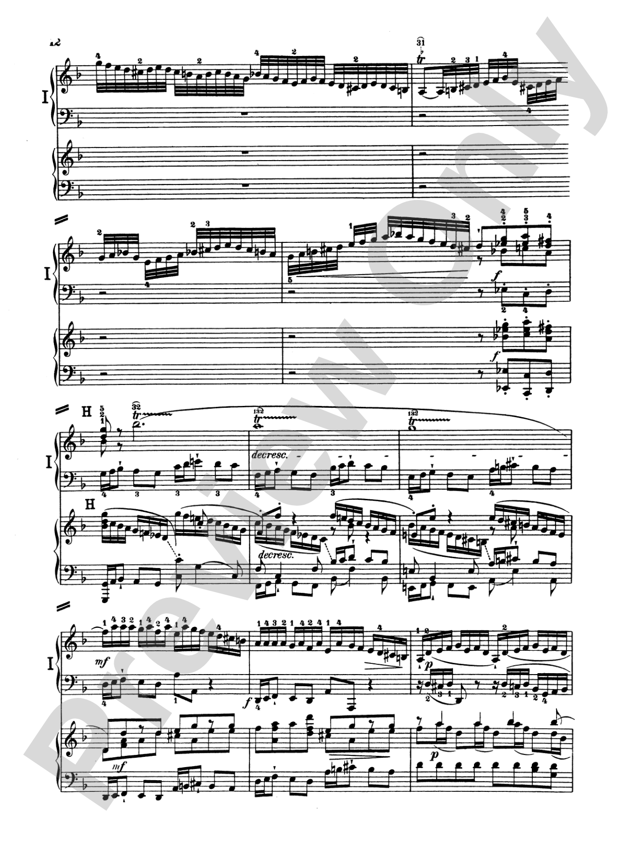 Bach: Piano Concerto in D Minor: Piano Duo (2 Pianos, 4 Hands) Book (2 copies required)