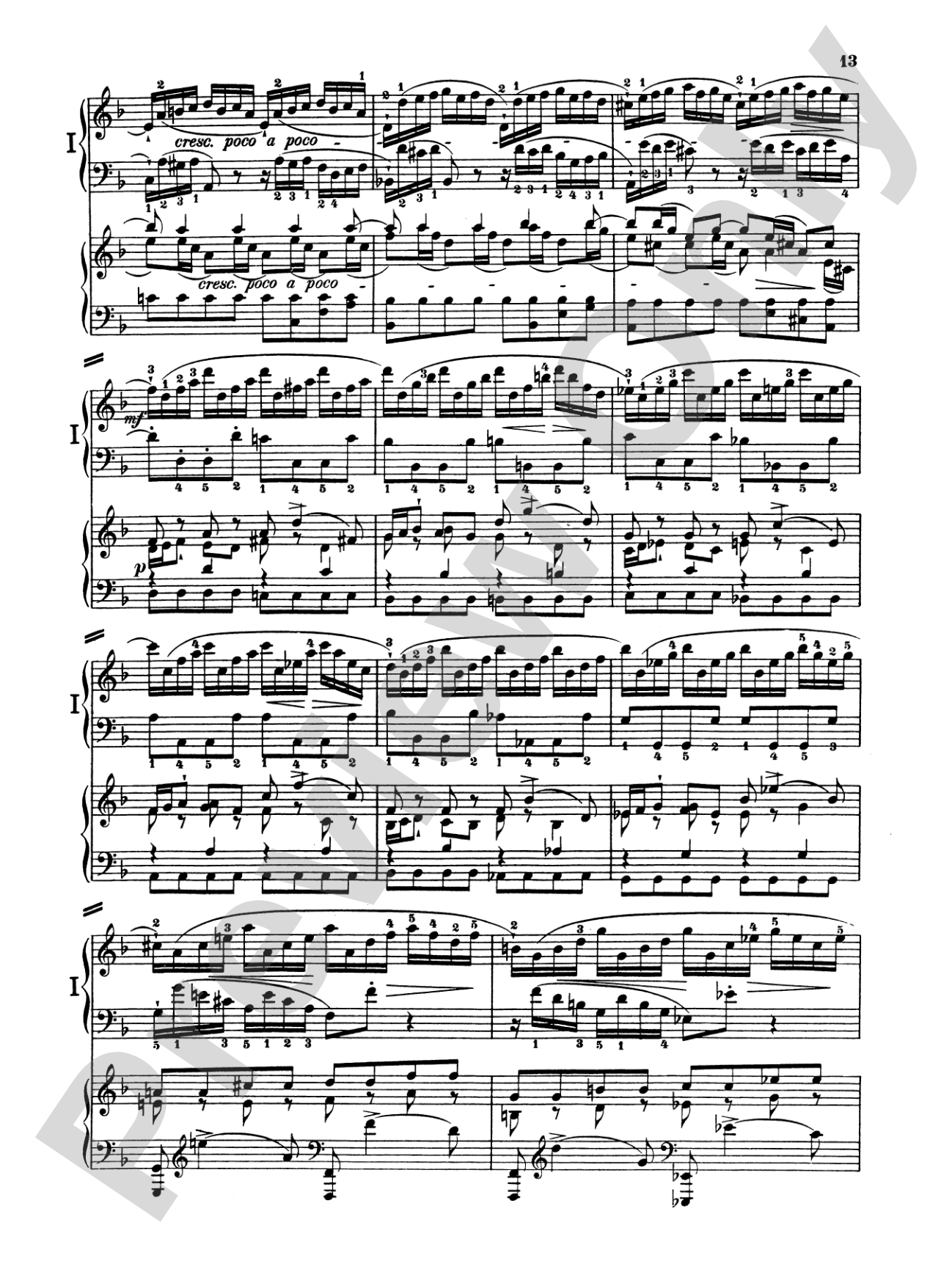 Bach: Piano Concerto in D Minor: Piano Duo (2 Pianos, 4 Hands) Book (2 copies required)