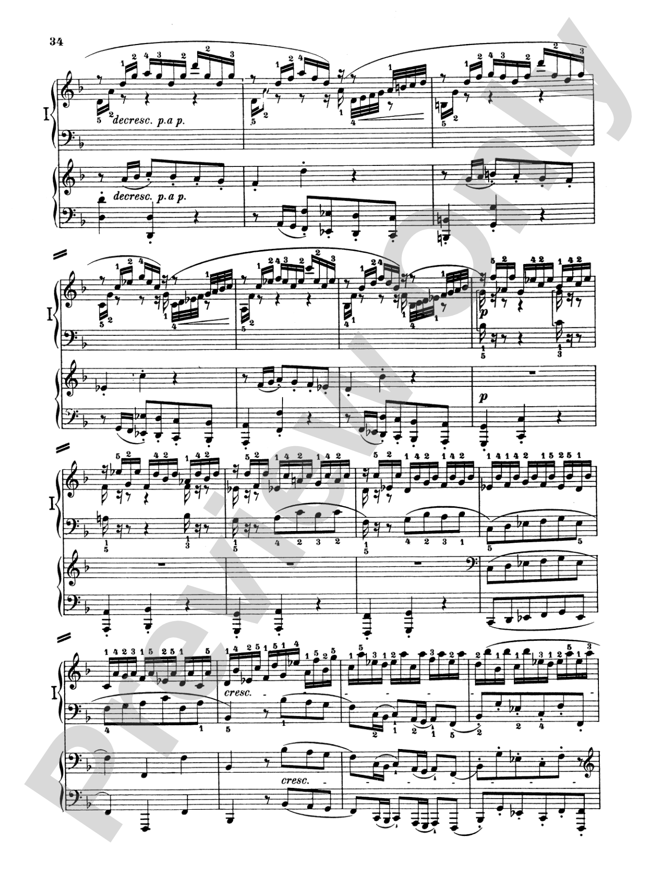 Bach: Piano Concerto in D Minor: Piano Duo (2 Pianos, 4 Hands) Book (2 copies required)