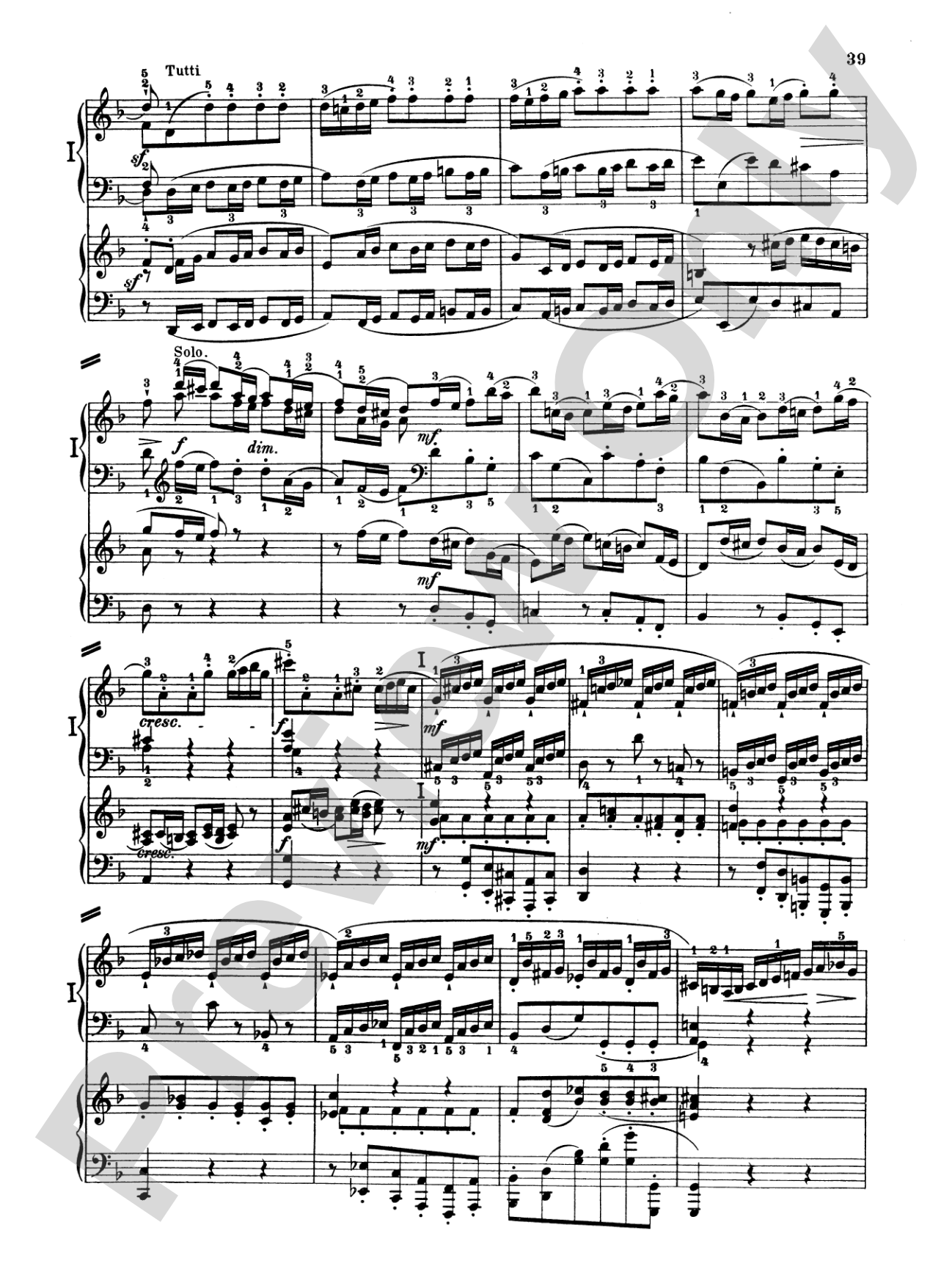 Bach: Piano Concerto in D Minor: Piano Duo (2 Pianos, 4 Hands) Book (2 copies required)