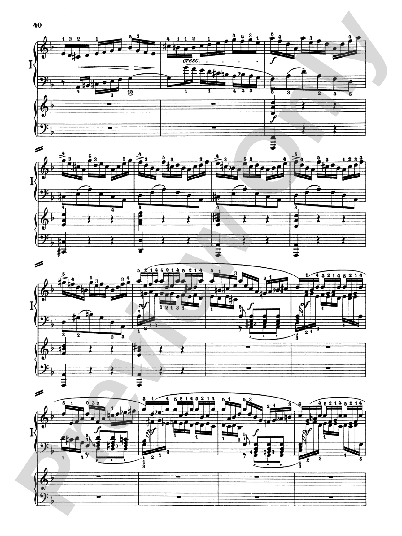 Bach: Piano Concerto in D Minor: Piano Duo (2 Pianos, 4 Hands) Book (2 copies required)
