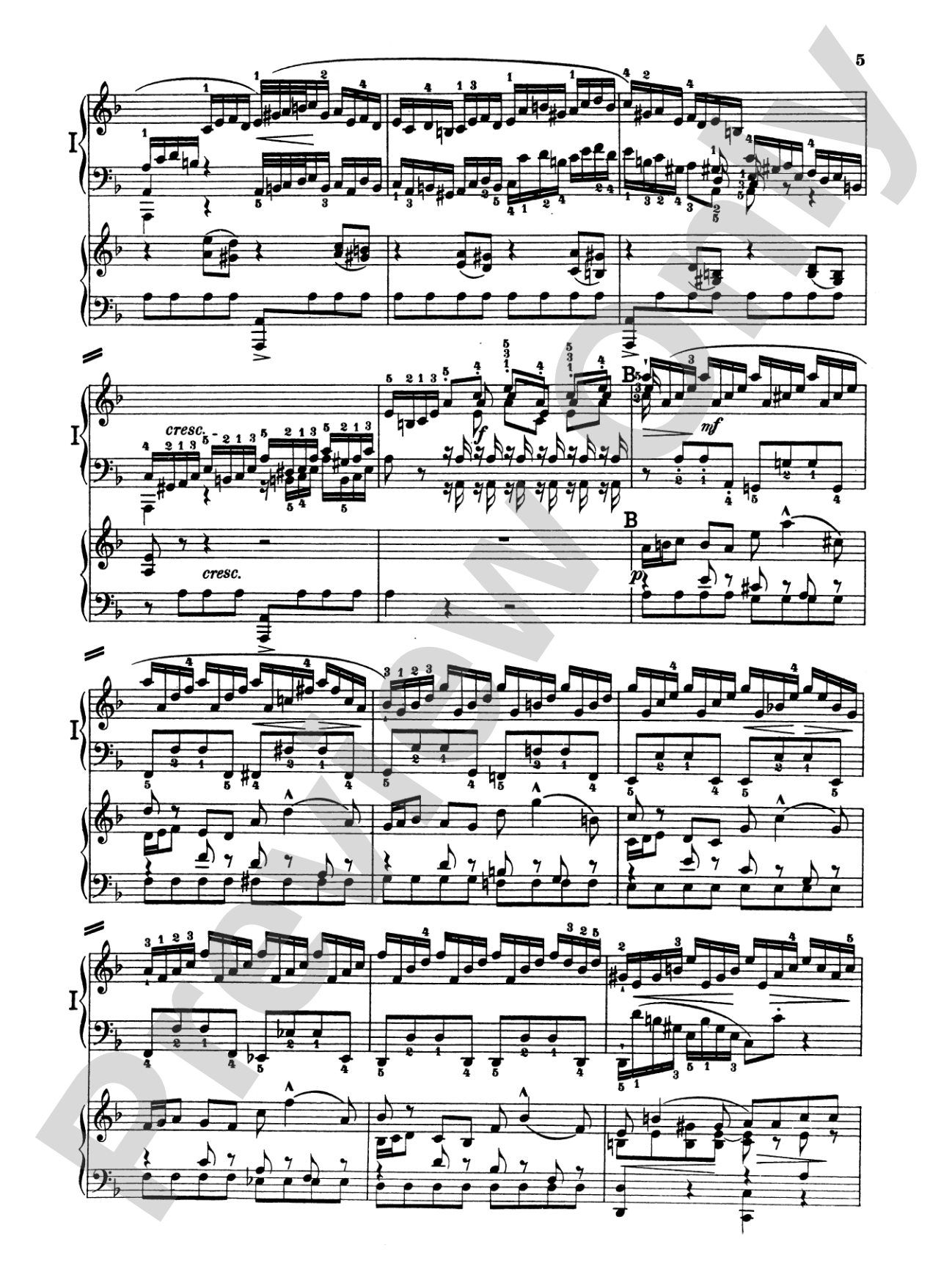 Bach: Piano Concerto in D Minor: Piano Duo (2 Pianos, 4 Hands) Book (2 copies required)