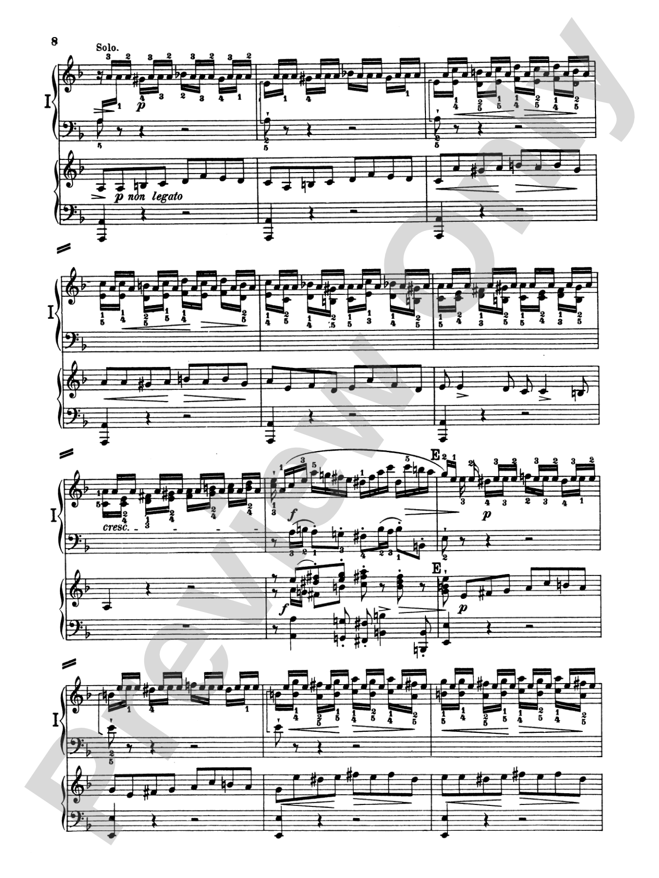 Bach: Piano Concerto in D Minor: Piano Duo (2 Pianos, 4 Hands) Book (2 copies required)