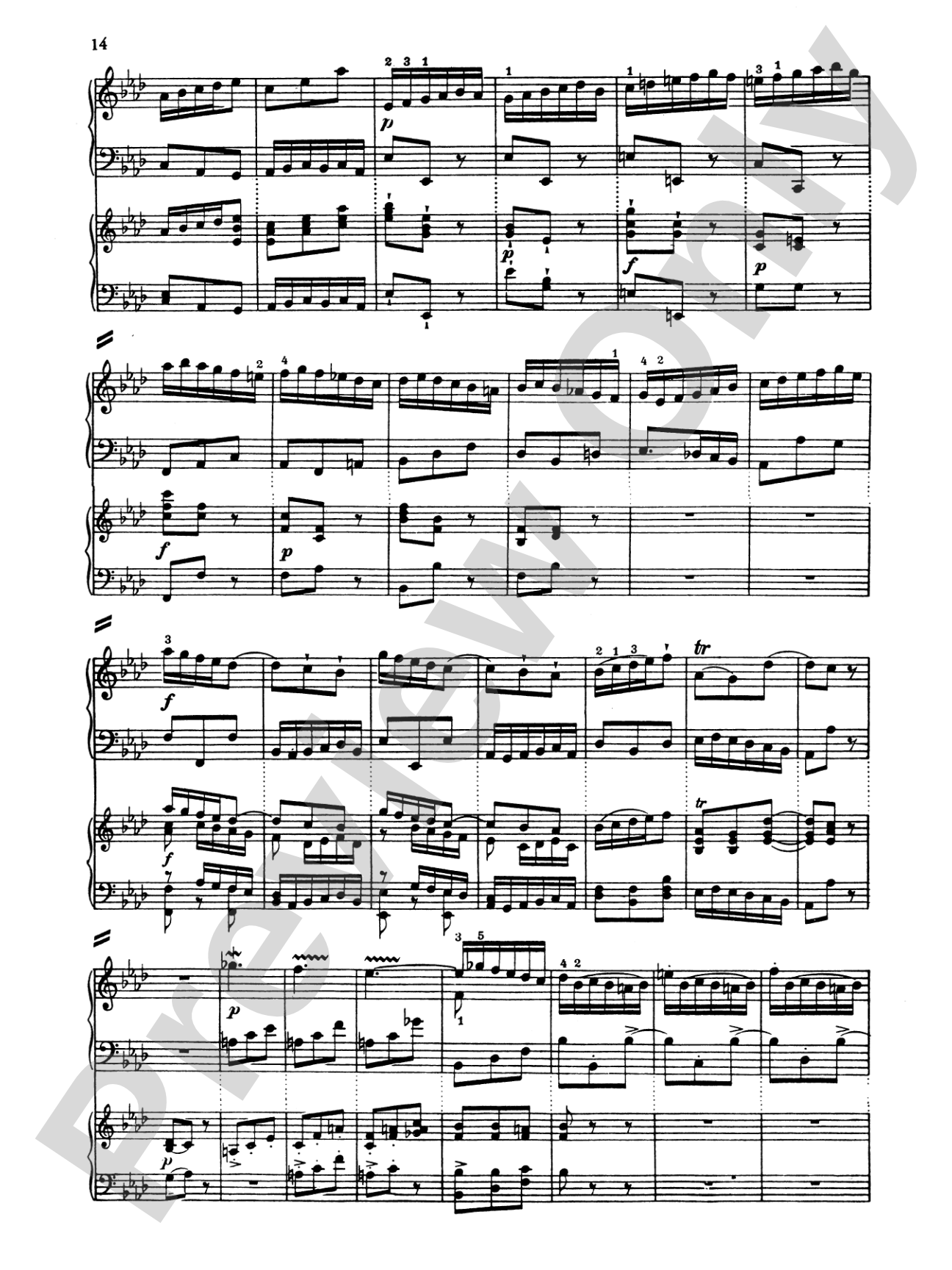 Bach: Piano Concerto in F Minor: Piano Duo (2 Pianos, 4 Hands) Book (2 copies required)