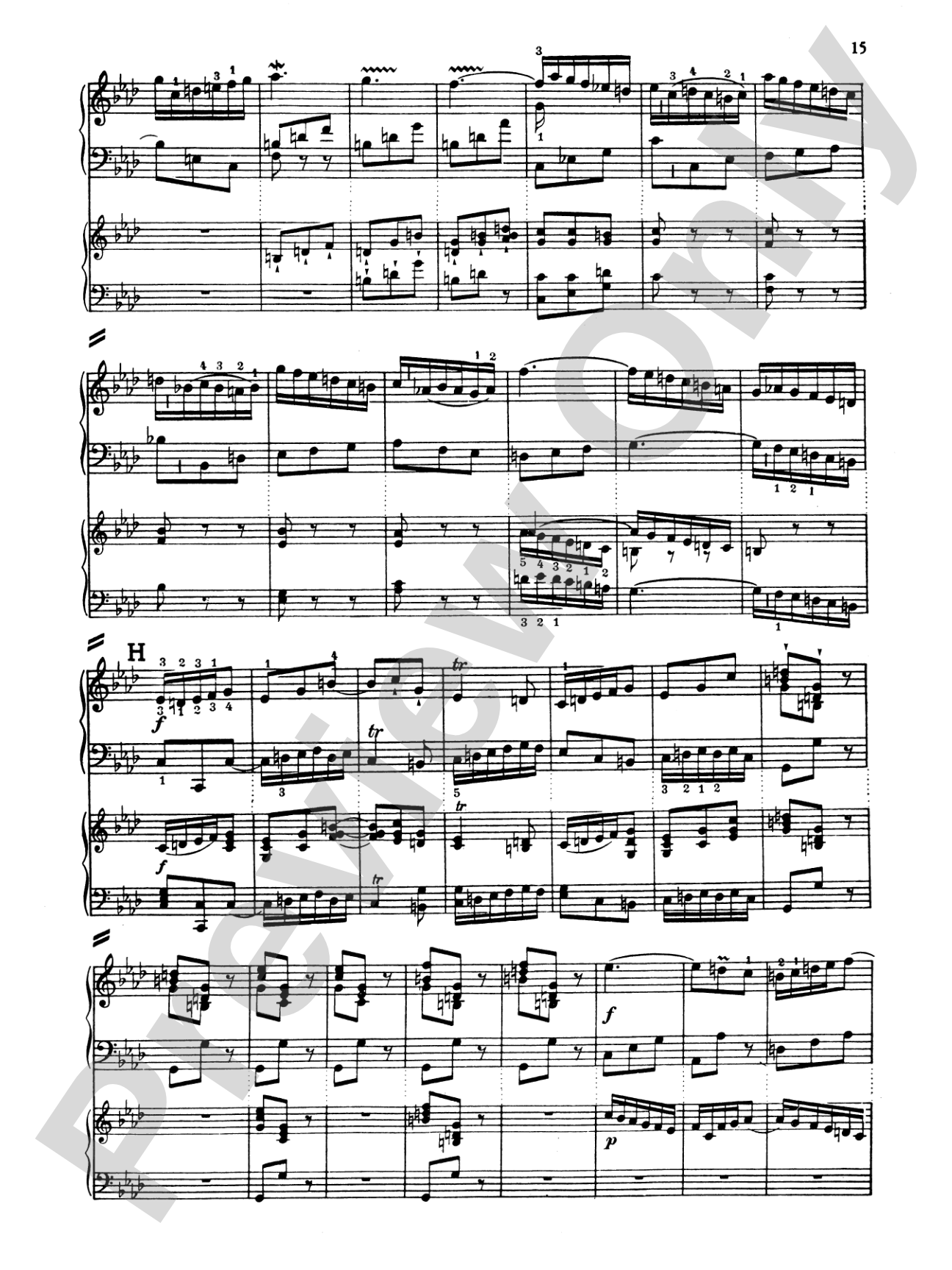 Bach: Piano Concerto in F Minor: Piano Duo (2 Pianos, 4 Hands) Book (2 copies required)