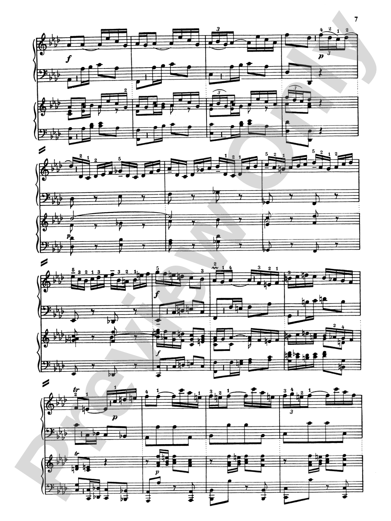 Bach: Piano Concerto in F Minor: Piano Duo (2 Pianos, 4 Hands) Book (2 copies required)