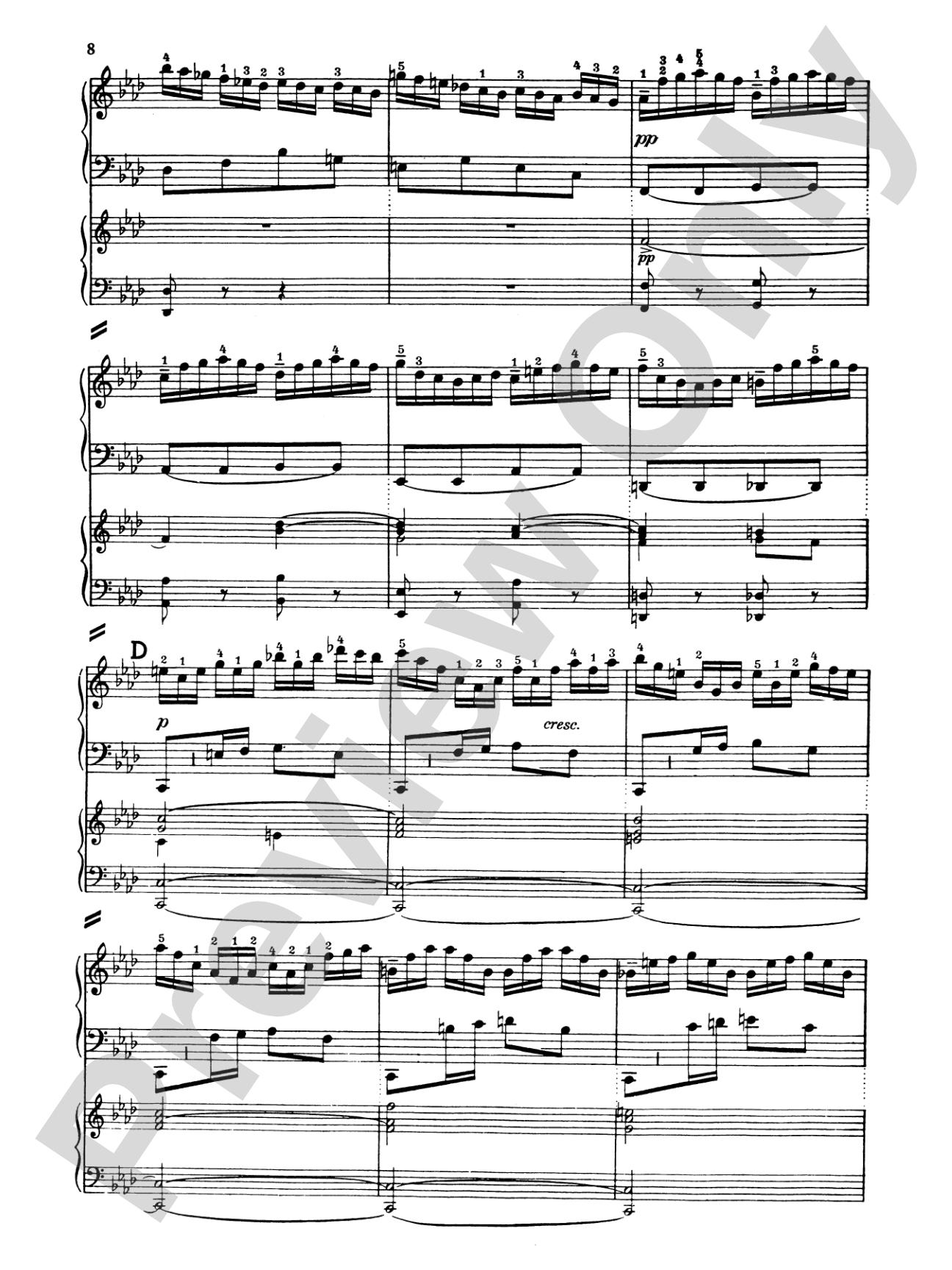Bach: Piano Concerto in F Minor: Piano Duo (2 Pianos, 4 Hands) Book (2 copies required)