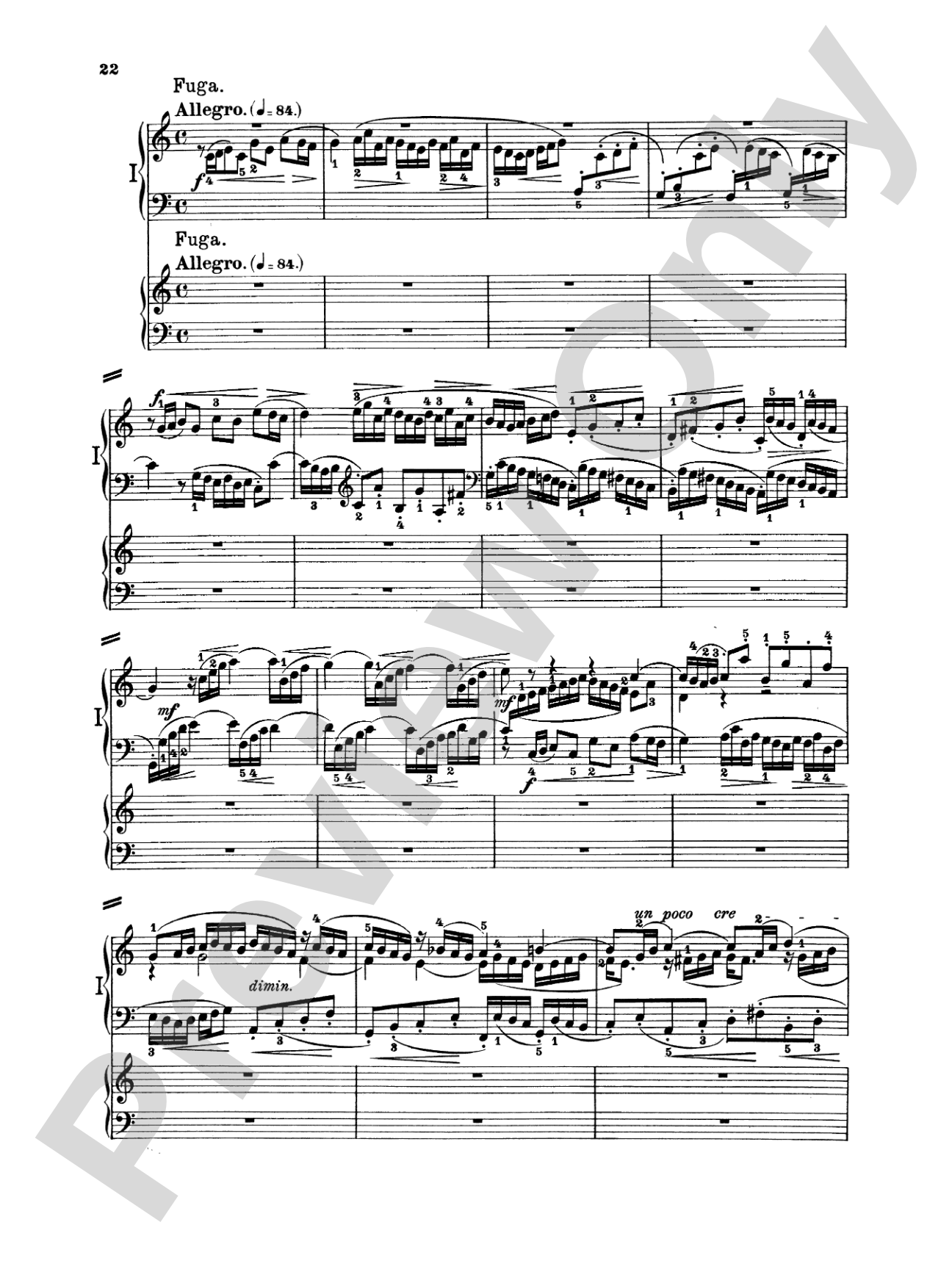 Bach: Concerto for Two Pianos in C Major: Piano Duo (2 Pianos, 4 Hands) Book (2 copies required)