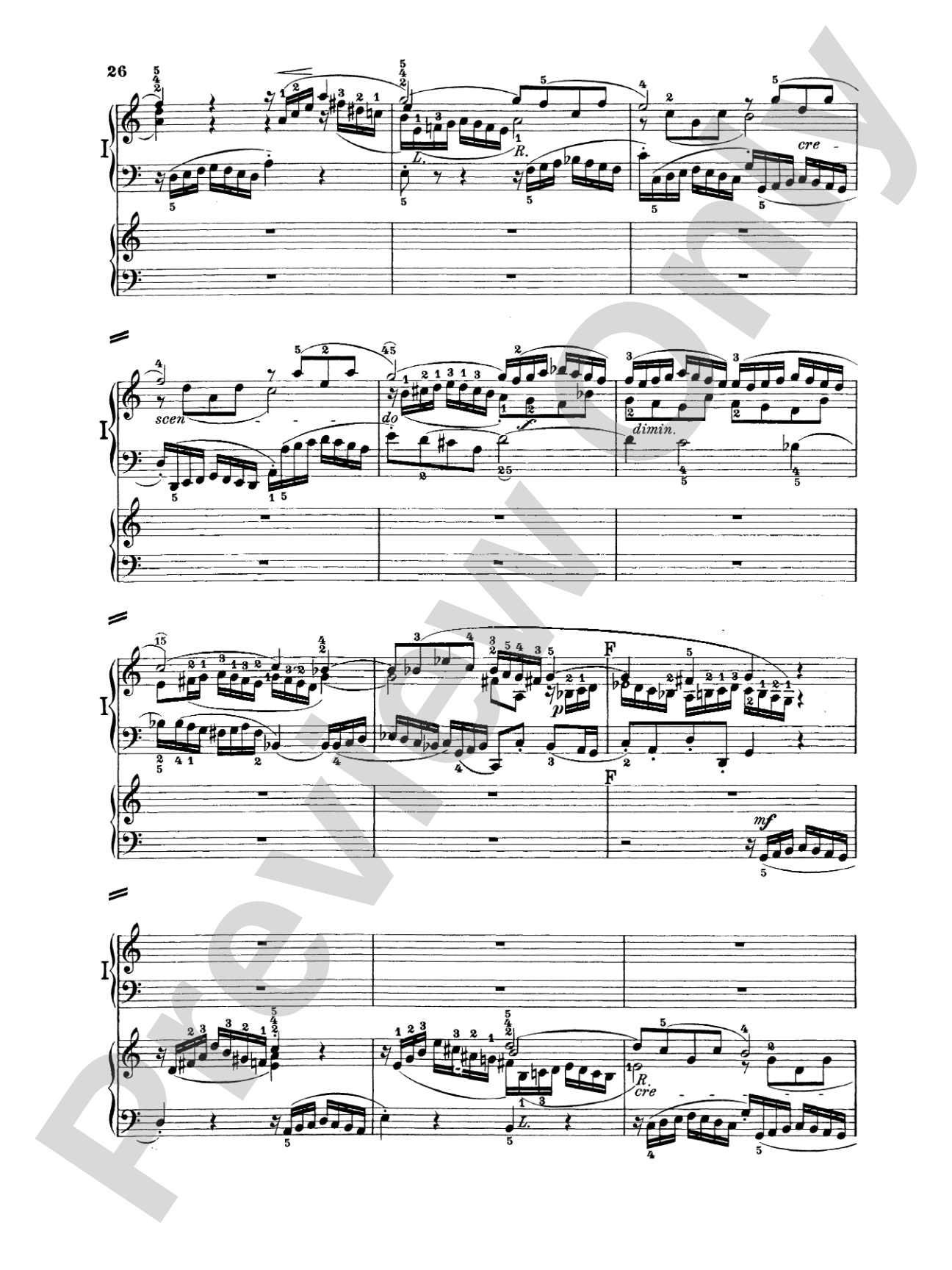 Bach: Concerto for Two Pianos in C Major: Piano Duo (2 Pianos, 4 Hands) Book (2 copies required)
