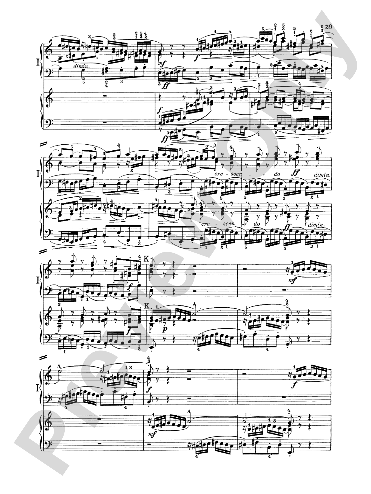 Bach: Concerto for Two Pianos in C Major: Piano Duo (2 Pianos, 4 Hands) Book (2 copies required)