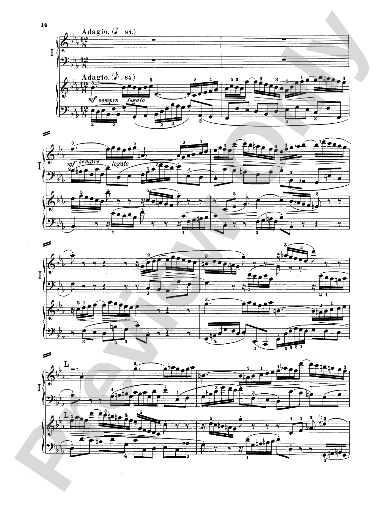 Bach: Concerto for Two Pianos in C Minor: Piano Duo (2 Pianos, 4 Hands) Book (2 copies required)