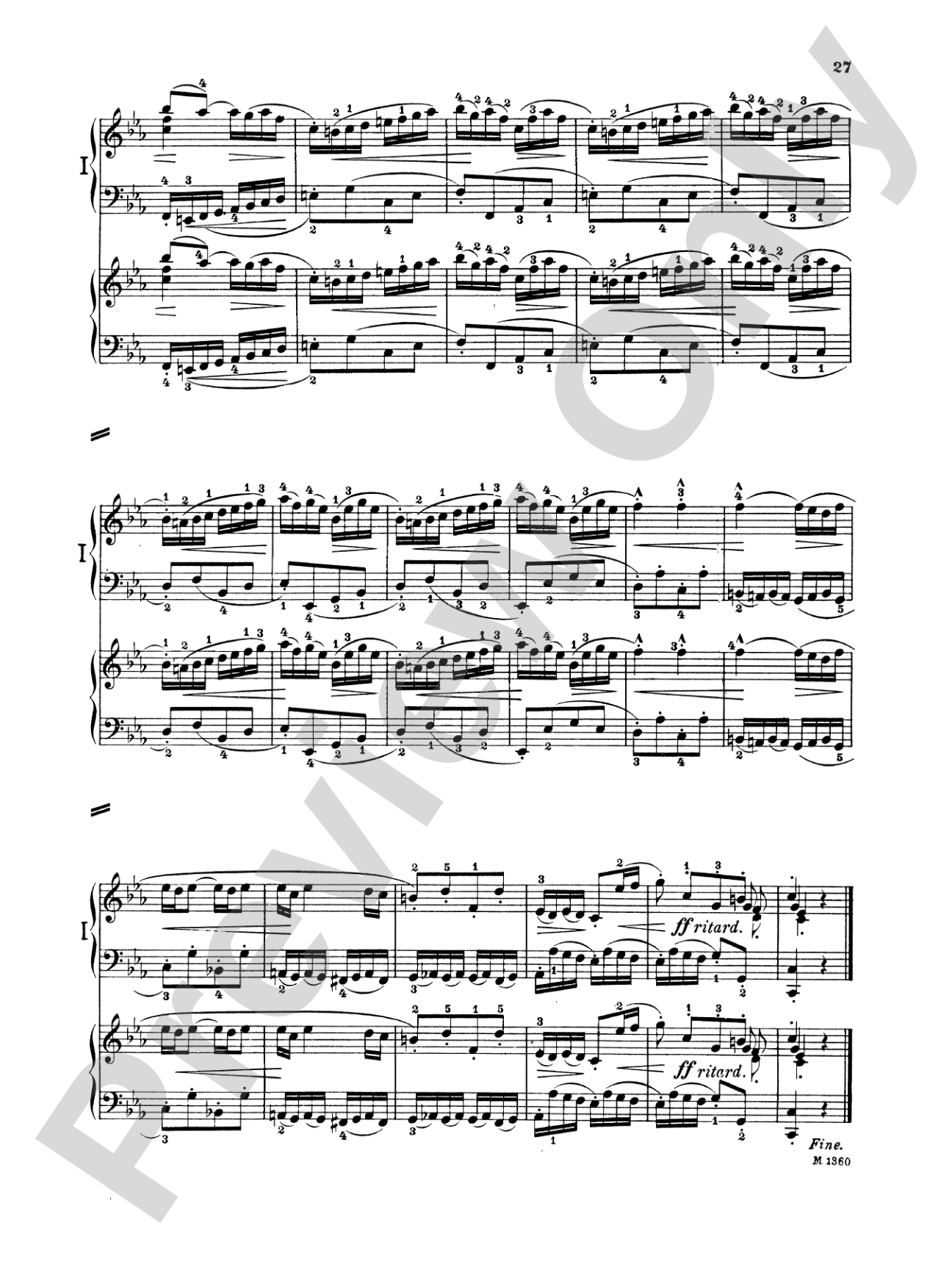 Bach: Concerto for Two Pianos in C Minor: Piano Duo (2 Pianos, 4 Hands) Book (2 copies required)
