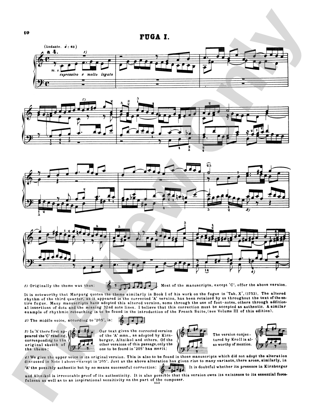 Bach: The Well-Tempered Clavier (Volume I) (Ed. Hans Bischoff): Piano Book