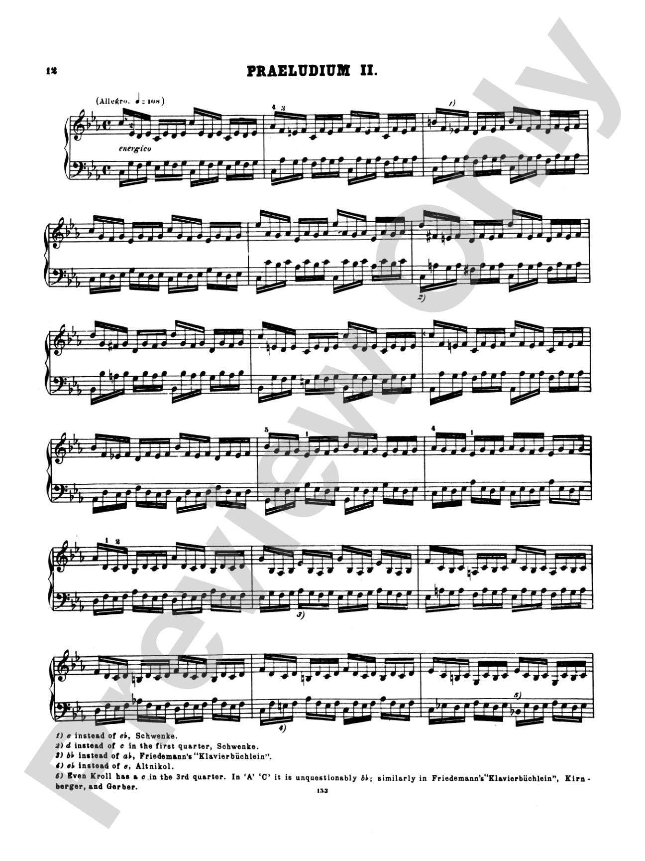 Bach: The Well-Tempered Clavier (Volume I) (Ed. Hans Bischoff)