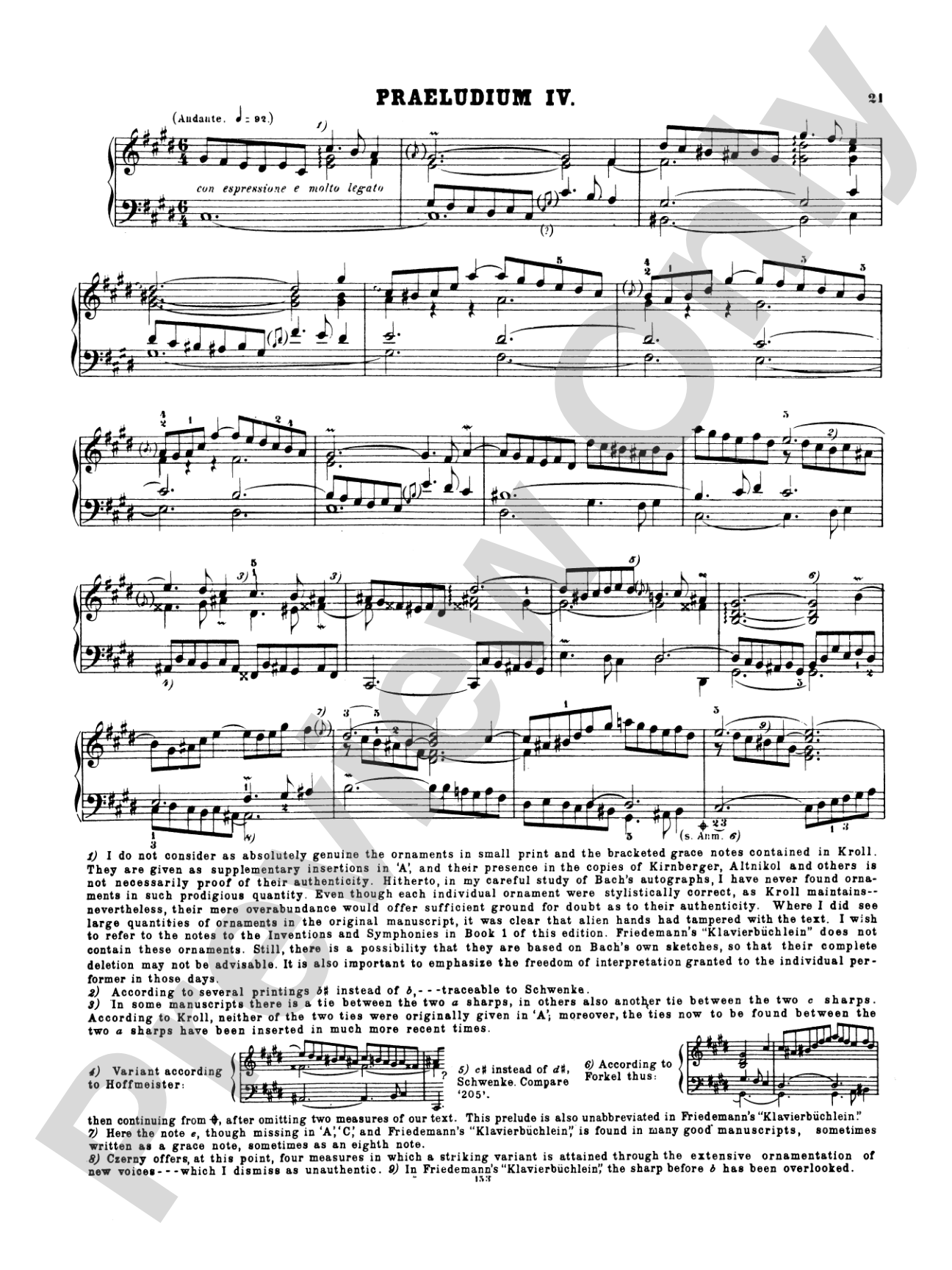 Bach: The Well-Tempered Clavier (Volume I) (Ed. Hans Bischoff)