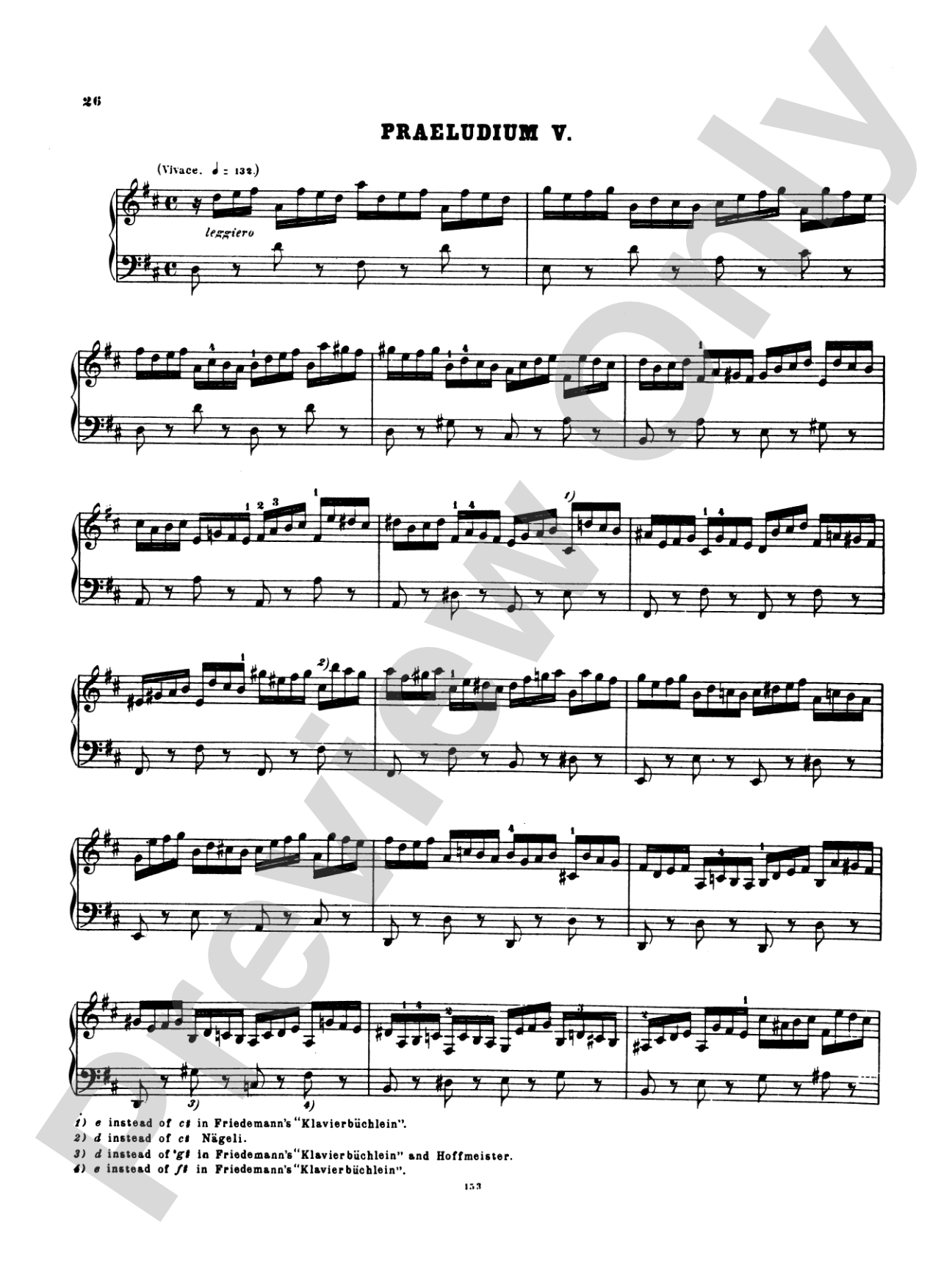 Bach: The Well-Tempered Clavier (Volume I) (Ed. Hans Bischoff)