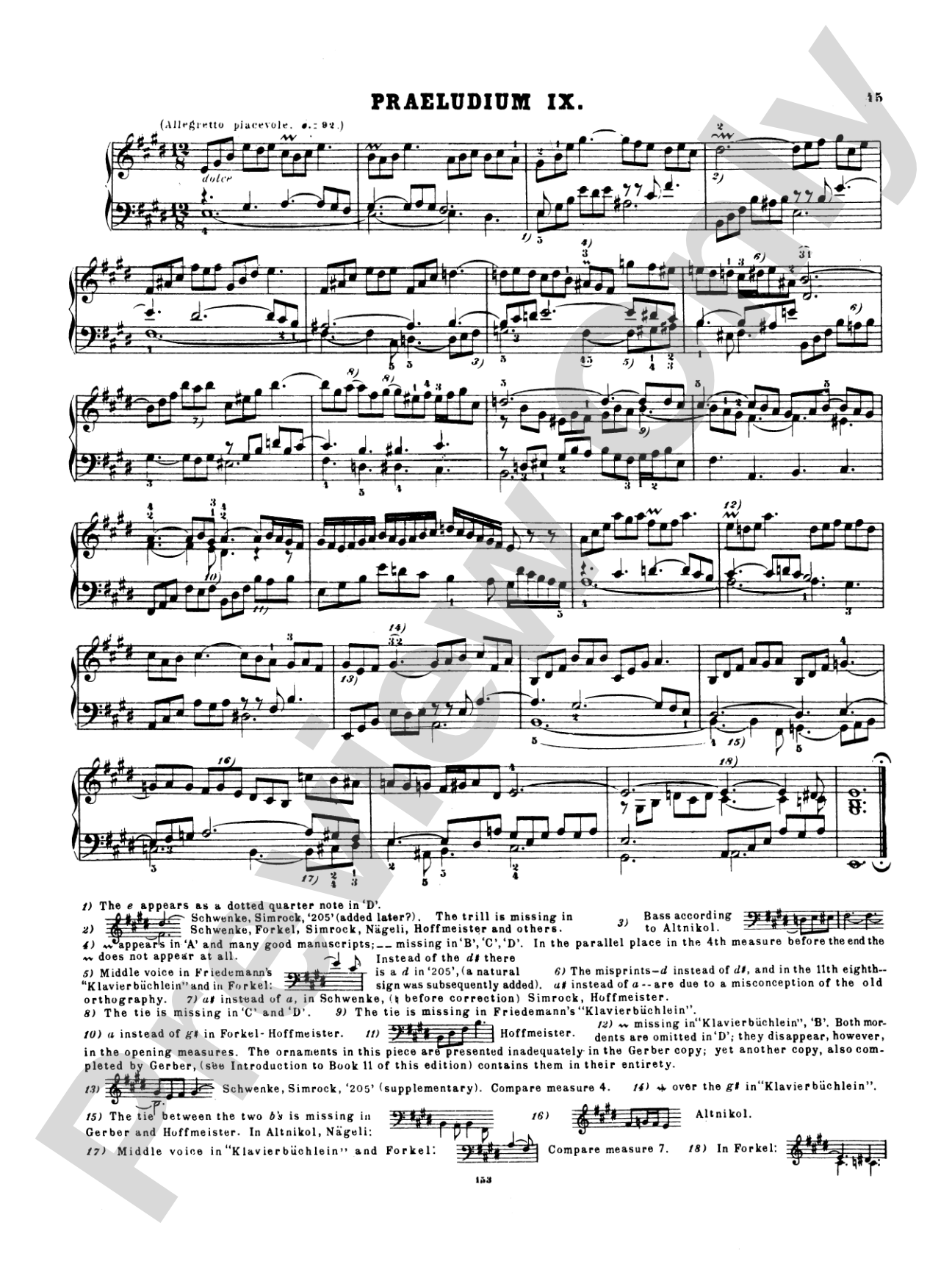 Bach: The Well-Tempered Clavier (Volume I) (Ed. Hans Bischoff)
