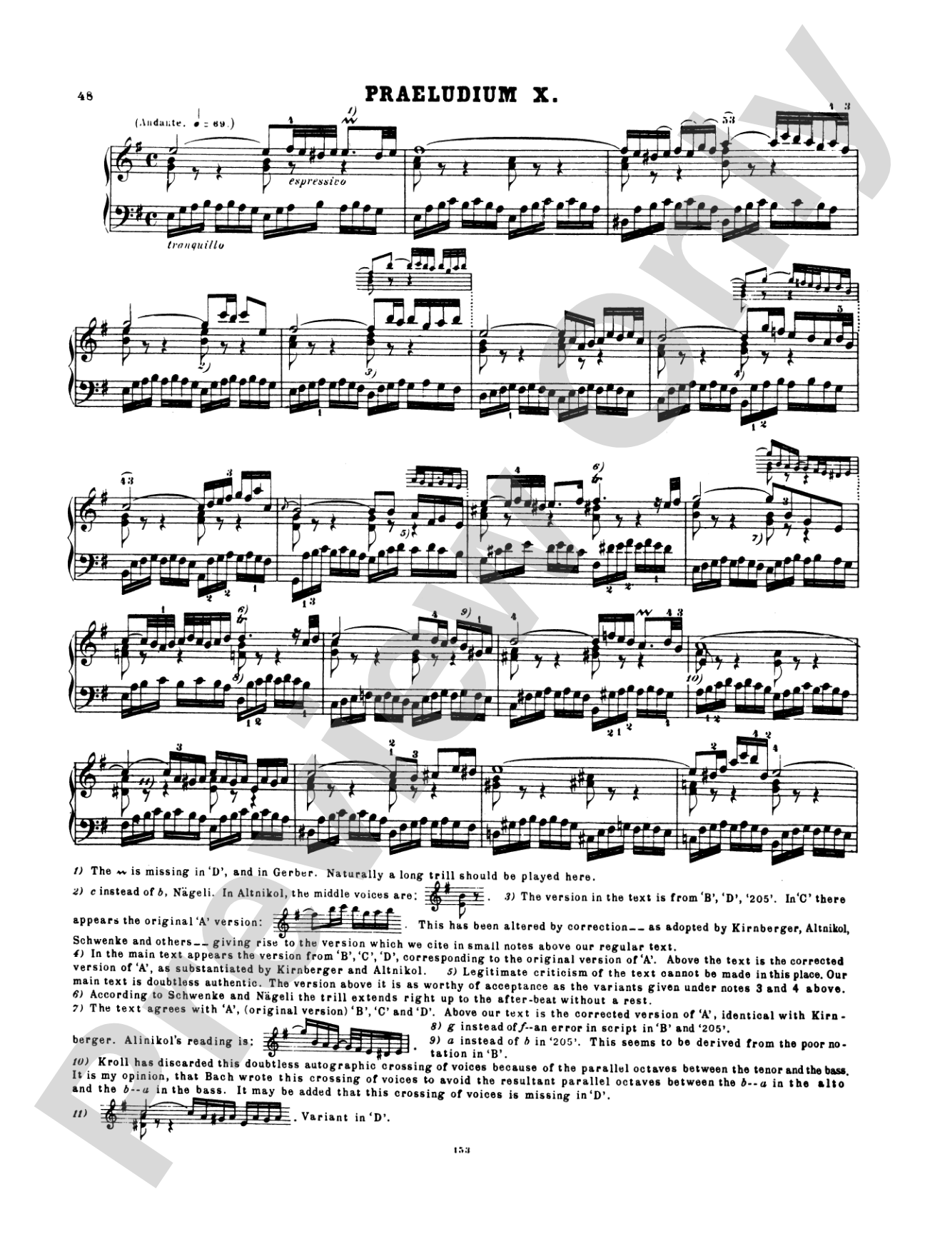 Bach: The Well-Tempered Clavier (Volume I) (Ed. Hans Bischoff)