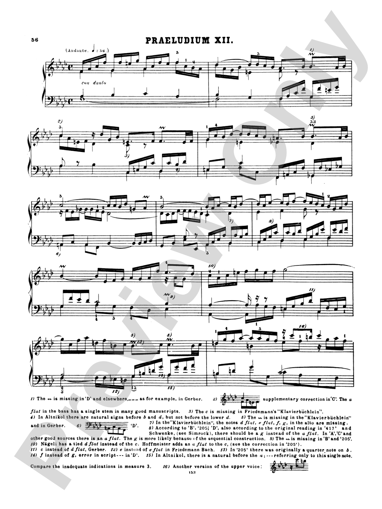 Bach: The Well-Tempered Clavier (Volume I) (Ed. Hans Bischoff)