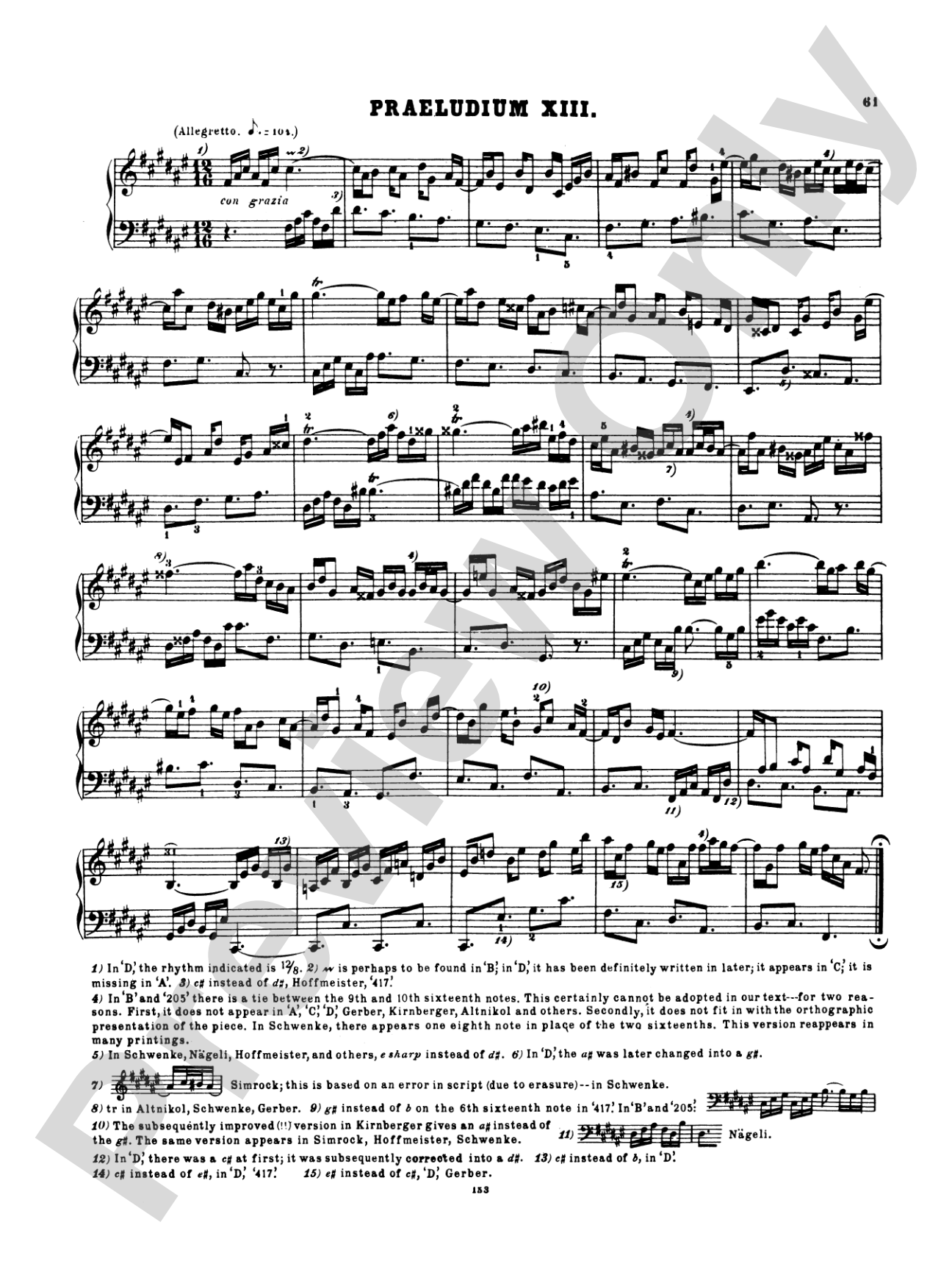 Bach: The Well-Tempered Clavier (Volume I) (Ed. Hans Bischoff)