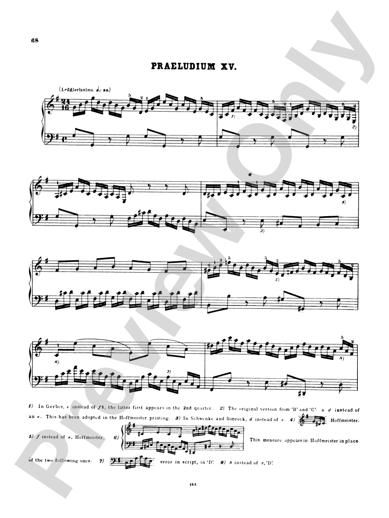 Bach: The Well-Tempered Clavier (Volume I) (Ed. Hans Bischoff)