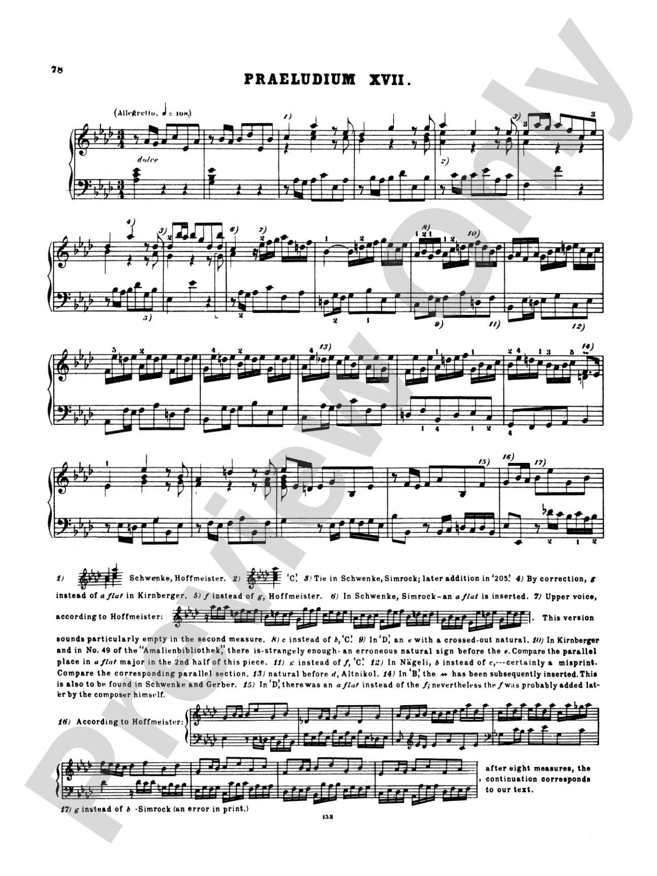Bach: The Well-Tempered Clavier (Volume I) (Ed. Hans Bischoff)