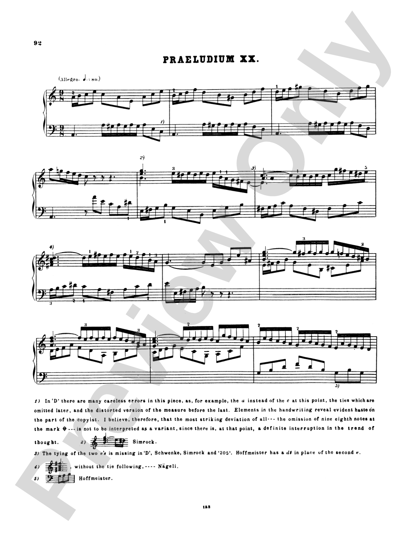 Bach: The Well-Tempered Clavier (Volume I) (Ed. Hans Bischoff)