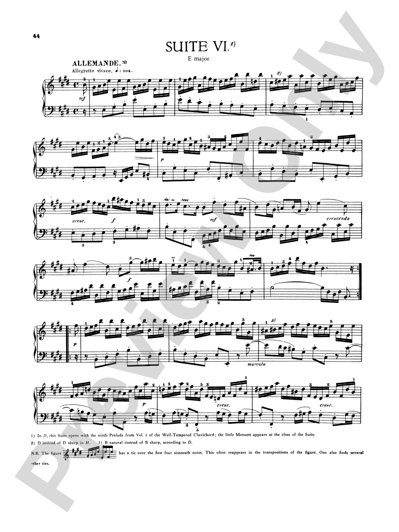 Bach: Six French Suites (Ed. Hans Bischoff)