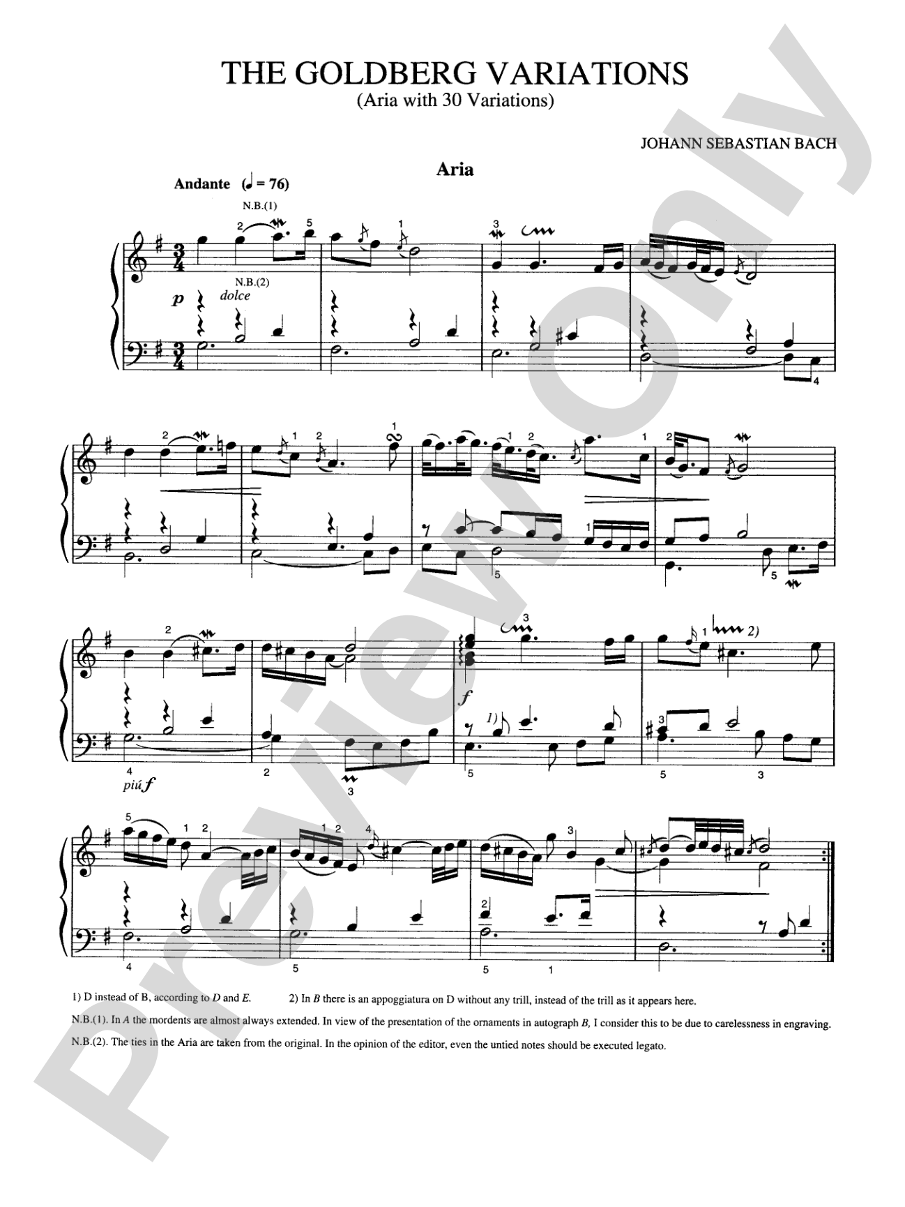 Bach: Goldberg Variations