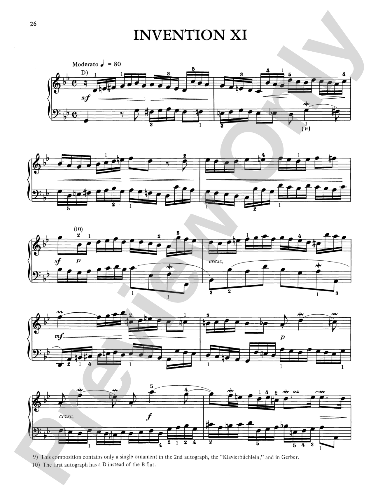 Bach: Two and Three-Part Inventions (Ed. Hans Bischoff)