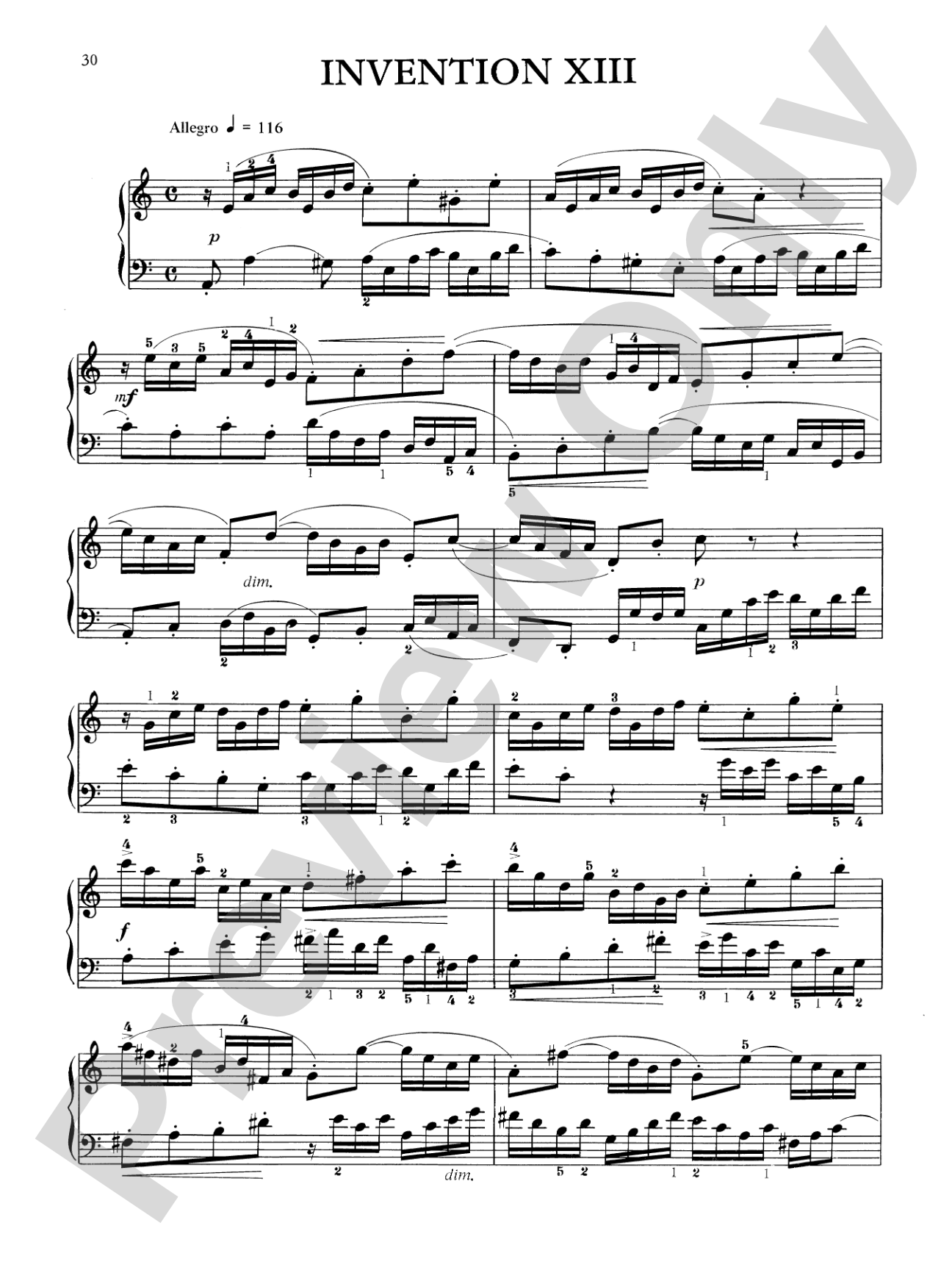 Bach: Two and Three-Part Inventions (Ed. Hans Bischoff)