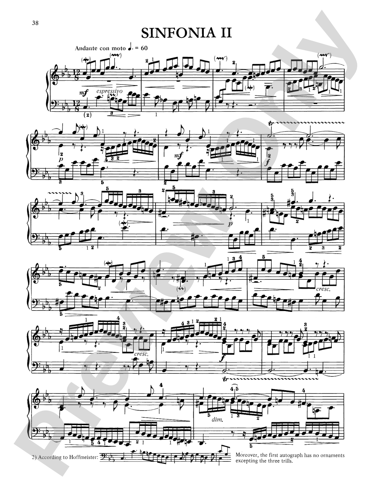 Bach: Two and Three-Part Inventions (Ed. Hans Bischoff)