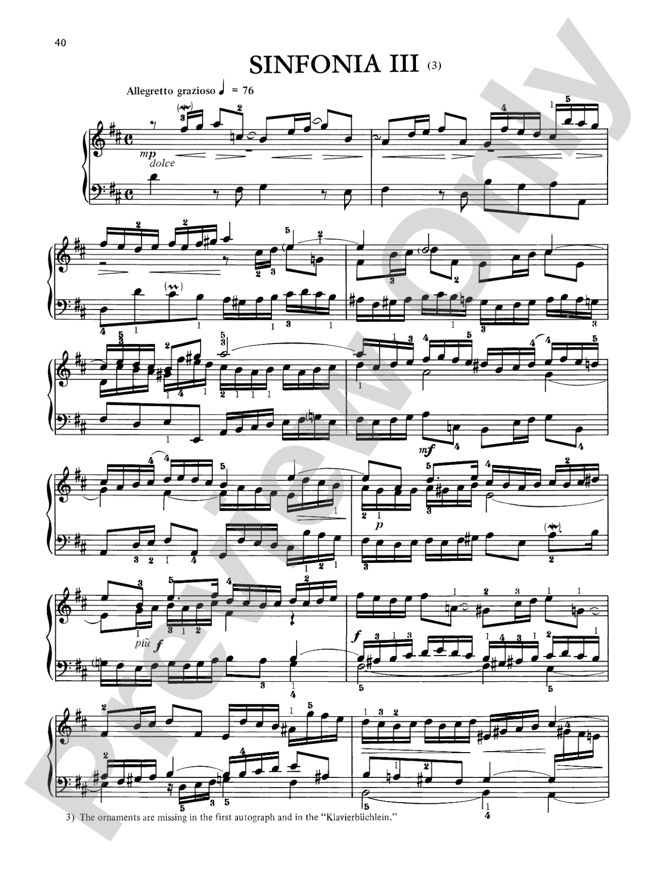 Bach: Two and Three-Part Inventions (Ed. Hans Bischoff)