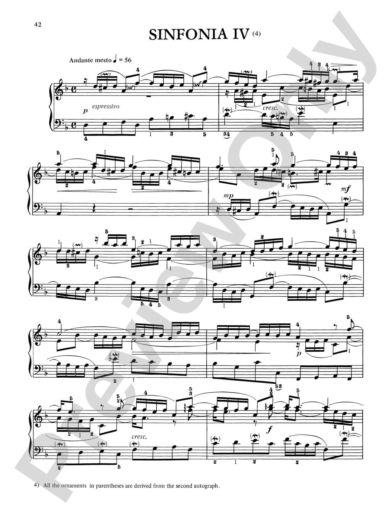 Bach: Two and Three-Part Inventions (Ed. Hans Bischoff)