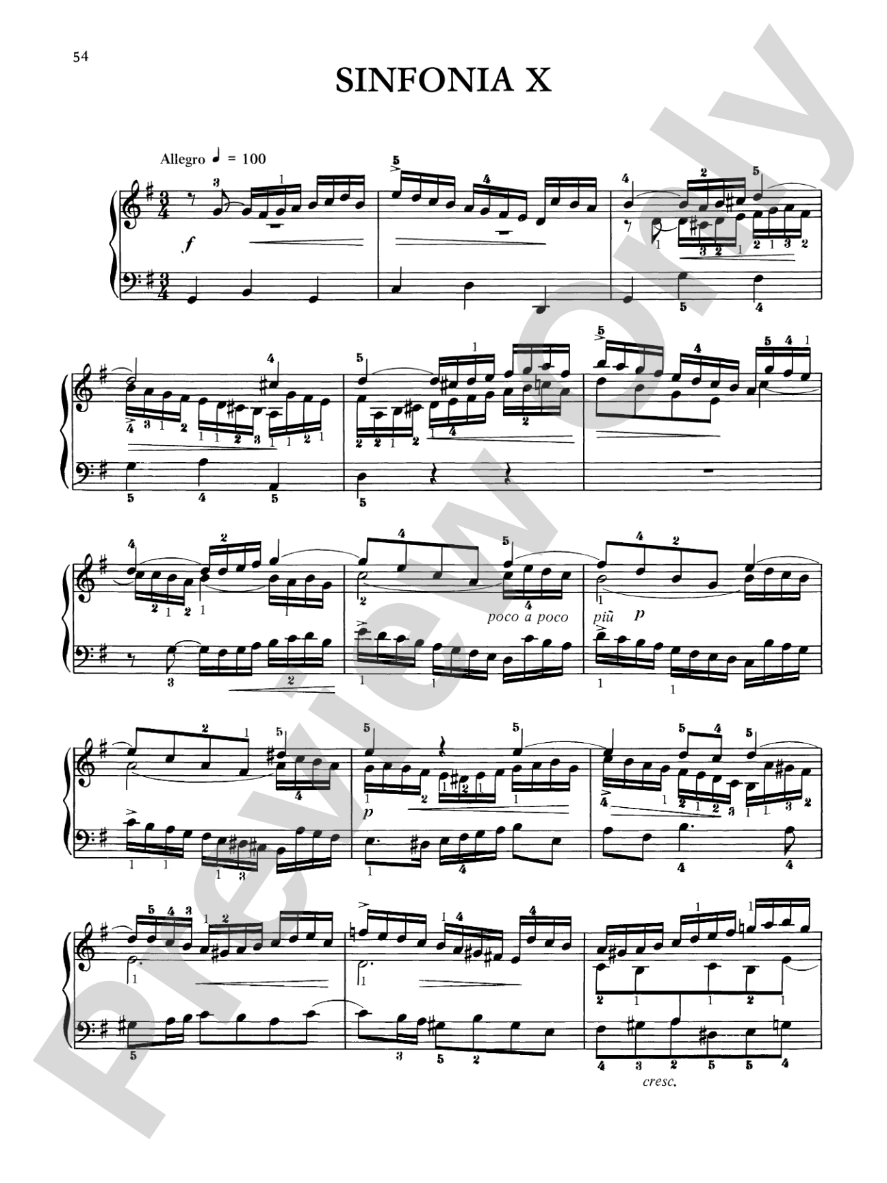 Bach: Two and Three-Part Inventions (Ed. Hans Bischoff)