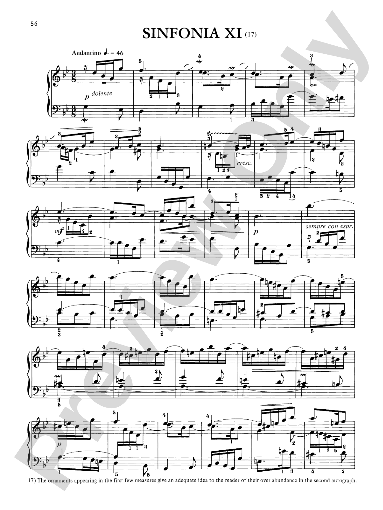 Bach: Two and Three-Part Inventions (Ed. Hans Bischoff)