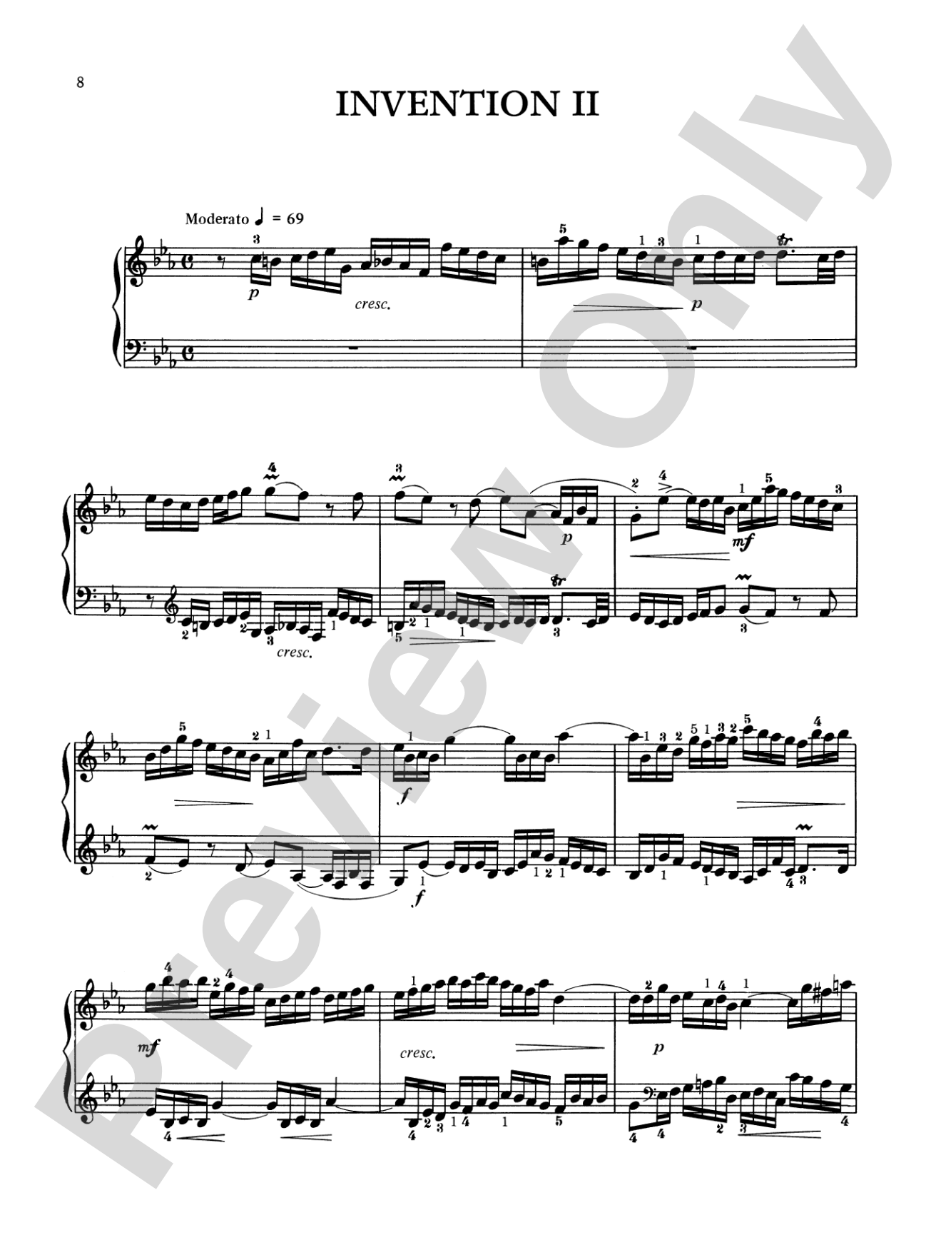 Bach: Two-Part Inventions (Ed. Hans Bischoff)