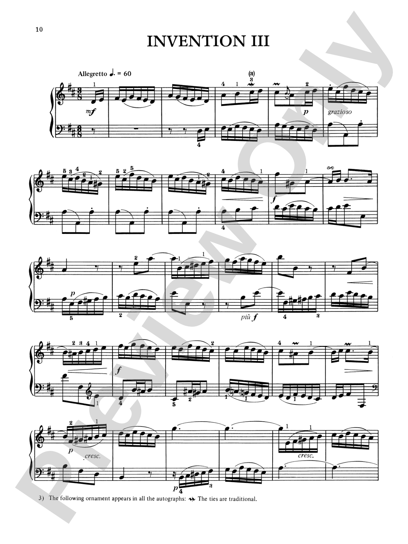 Bach: Two-Part Inventions (Ed. Hans Bischoff)
