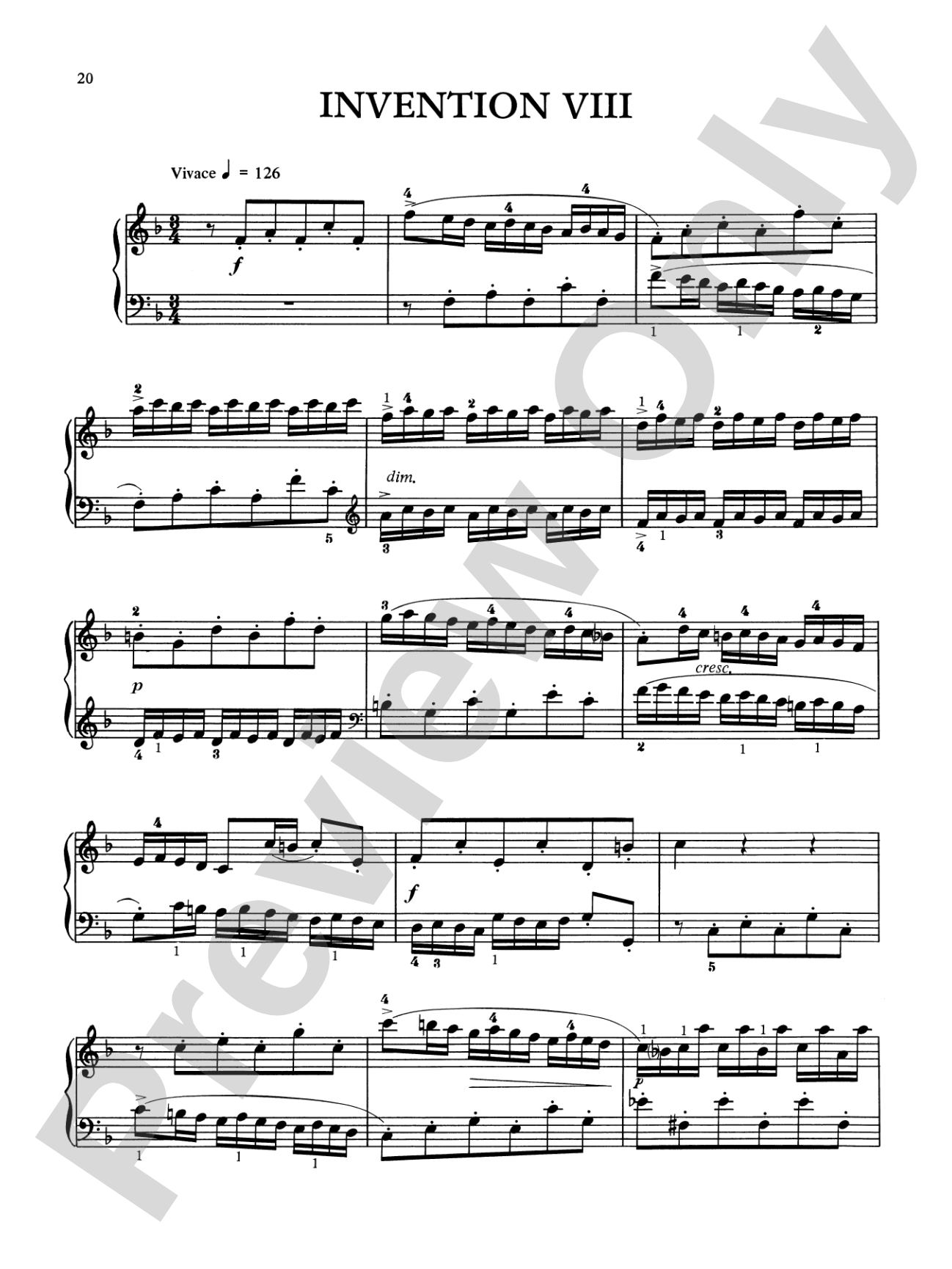 Bach: Two-Part Inventions (Ed. Hans Bischoff)