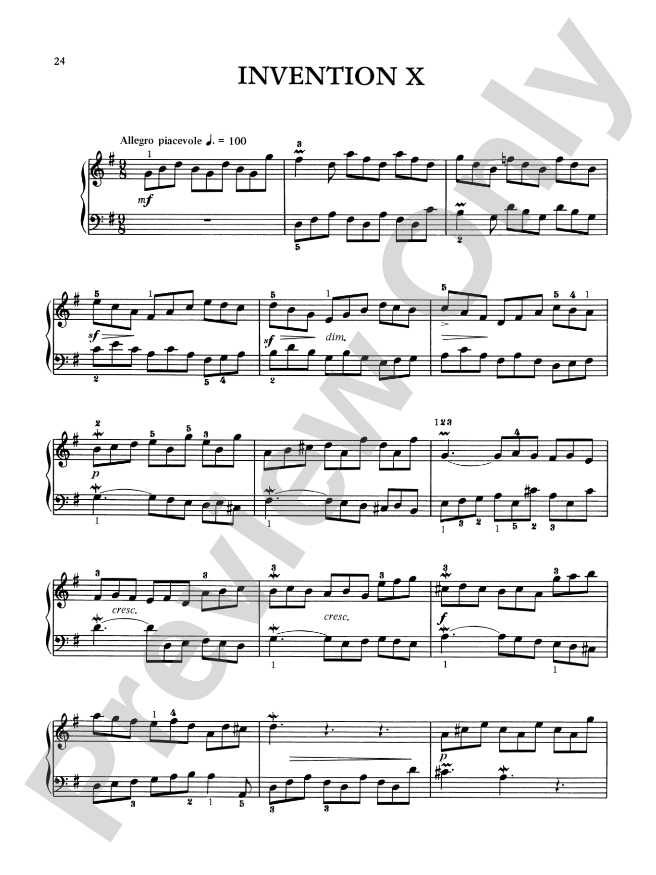 Bach: Two-Part Inventions (Ed. Hans Bischoff)