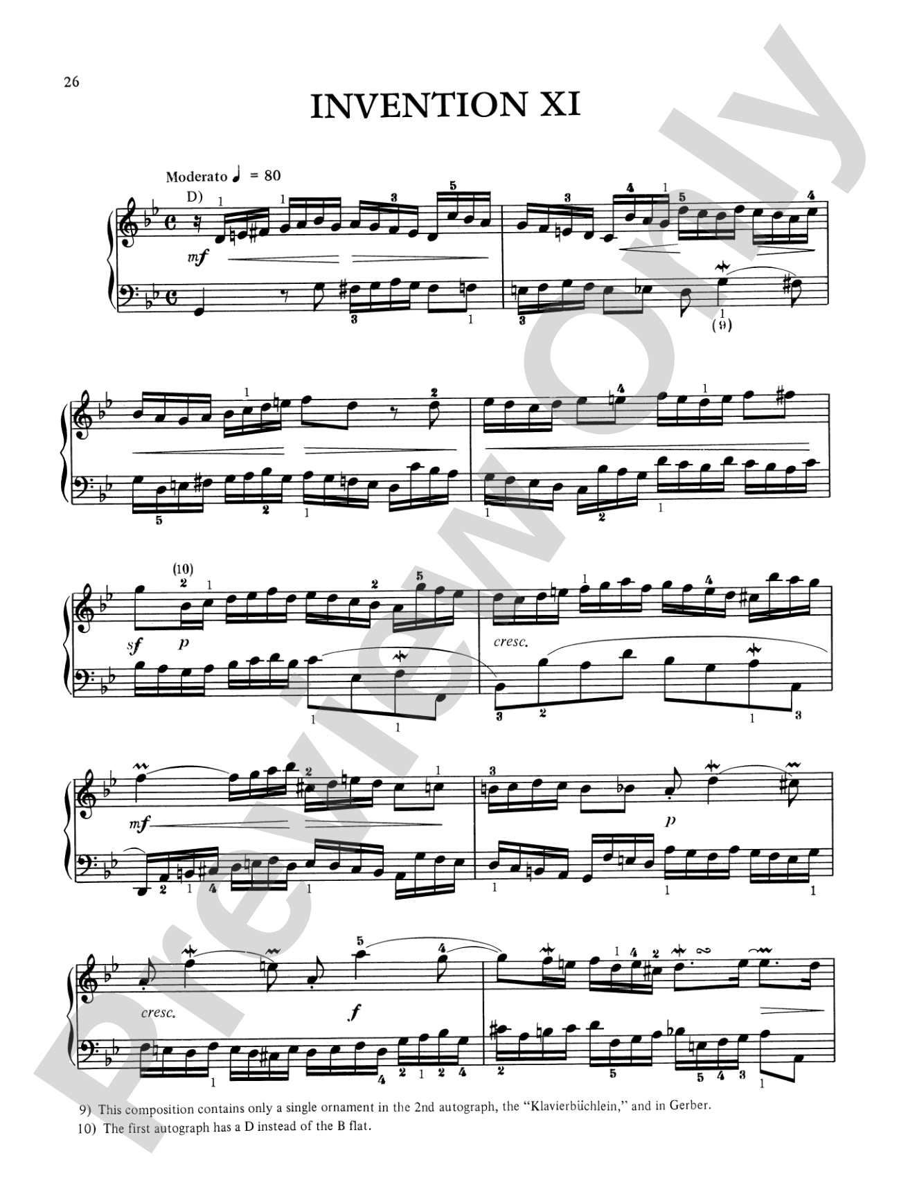 Bach: Two-Part Inventions (Ed. Hans Bischoff)