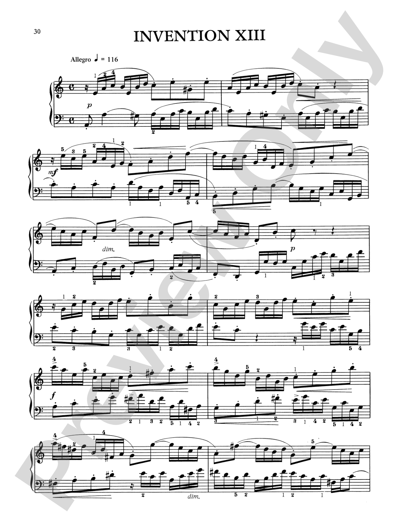 Bach: Two-Part Inventions (Ed. Hans Bischoff)