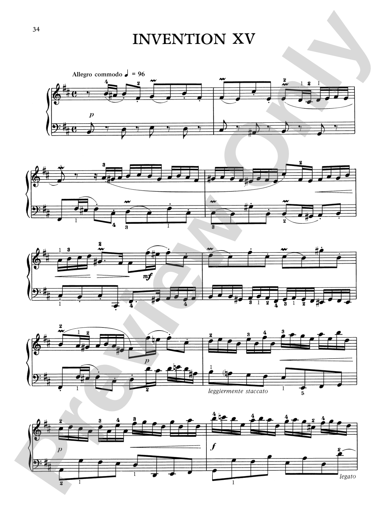 Bach: Two-Part Inventions (Ed. Hans Bischoff)