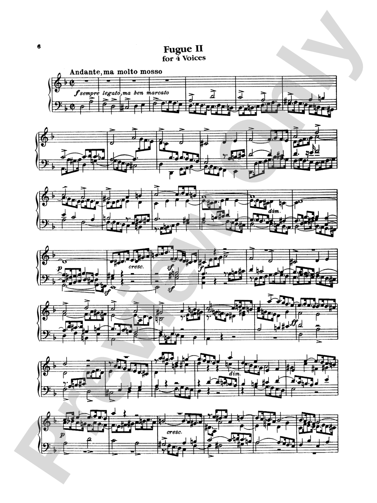 Bach: The Art of the Fugue (Ed. Carl Czerny)
