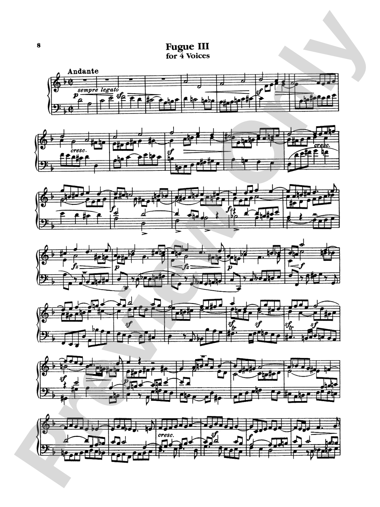 Bach: The Art of the Fugue (Ed. Carl Czerny)