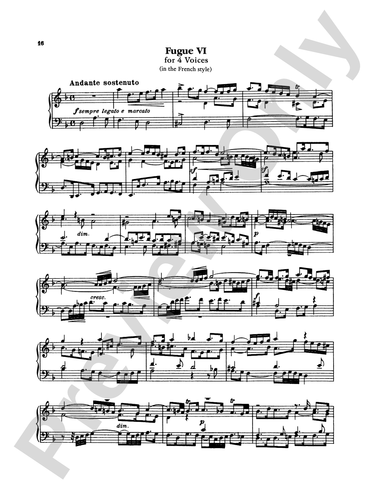 Bach: The Art of the Fugue (Ed. Carl Czerny)