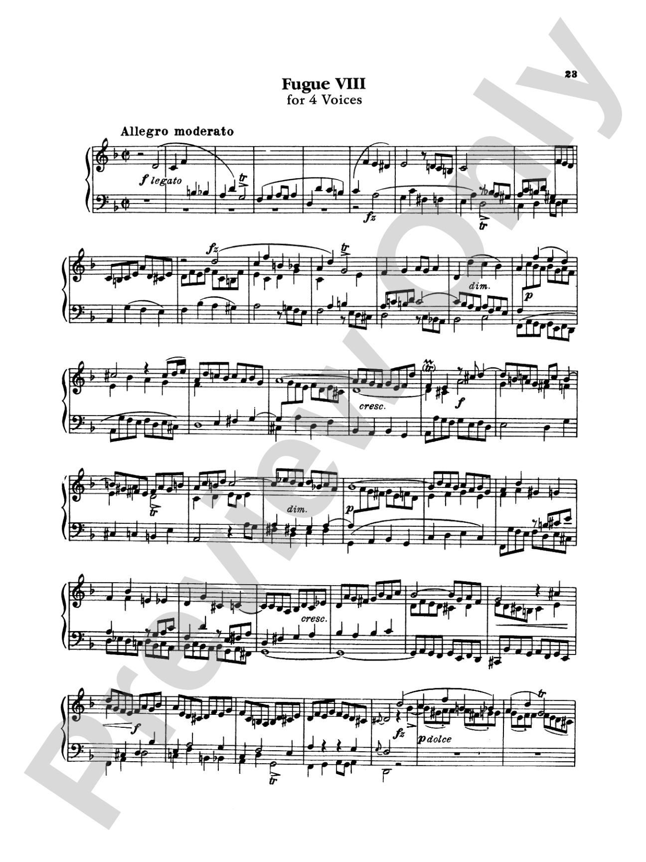 Bach: The Art of the Fugue (Ed. Carl Czerny)