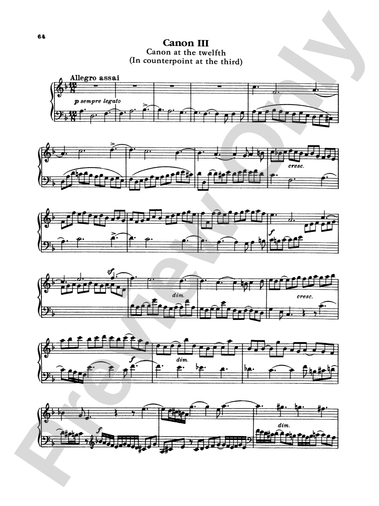 Bach: The Art of the Fugue (Ed. Carl Czerny)