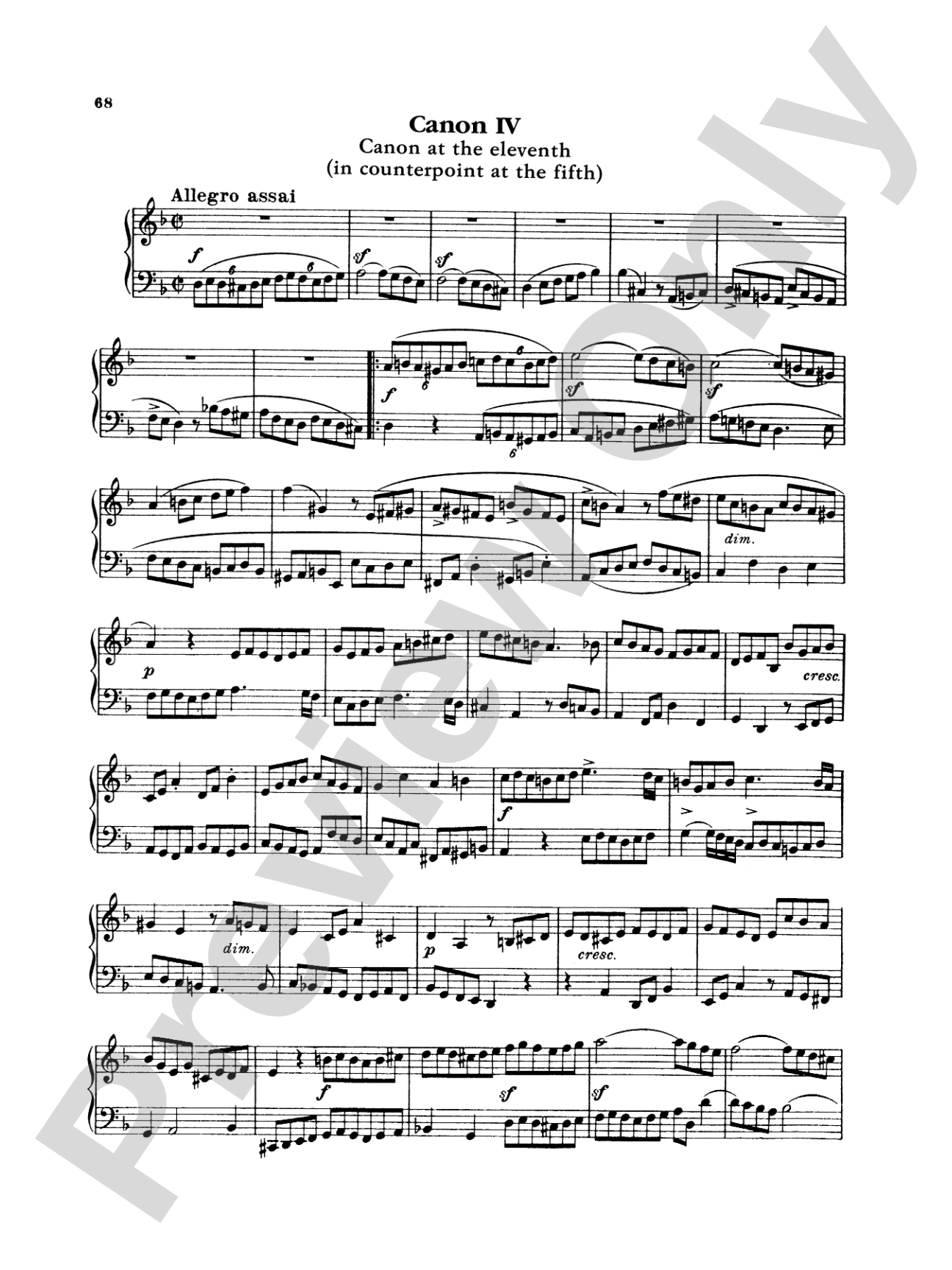 Bach: The Art of the Fugue (Ed. Carl Czerny)