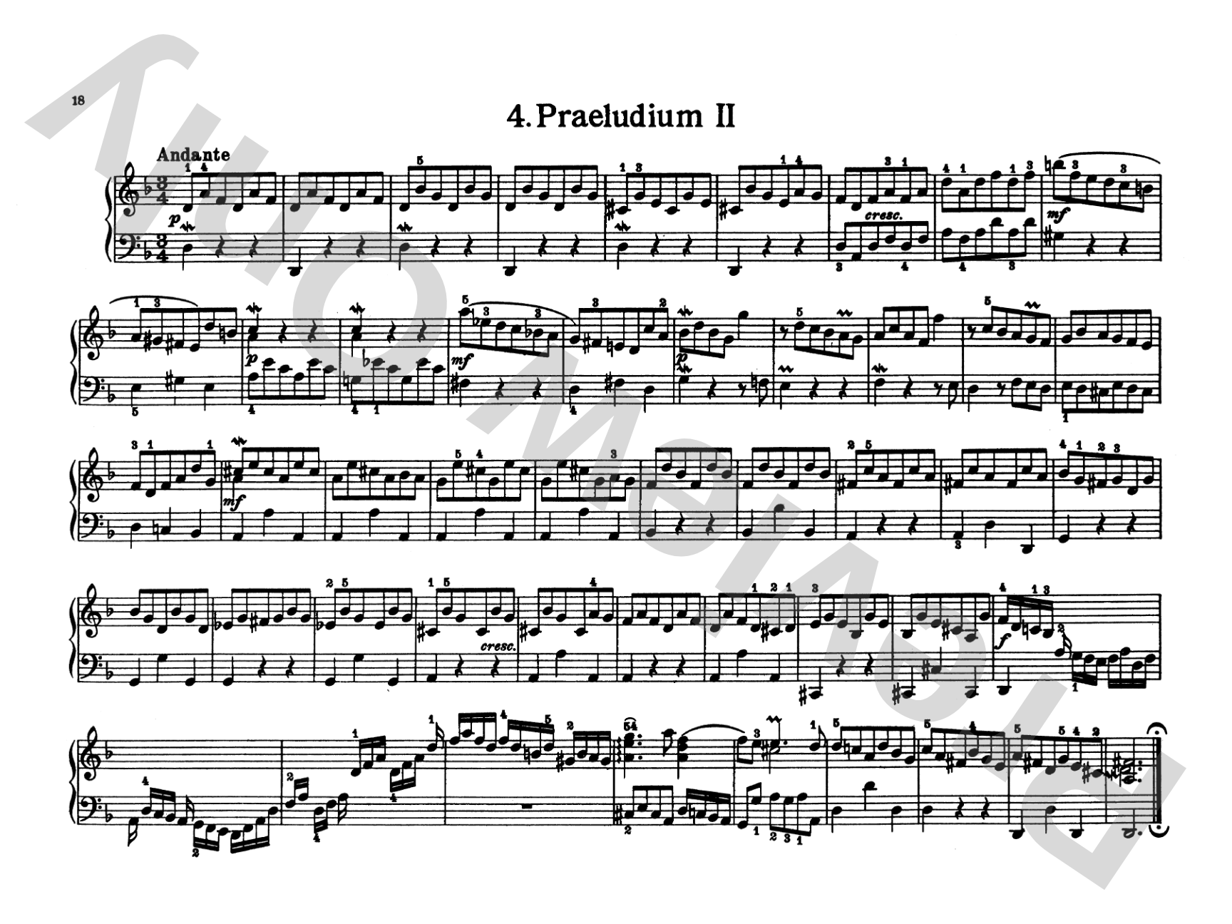 Bach: Notebook for Wilhelm Friedemann Bach